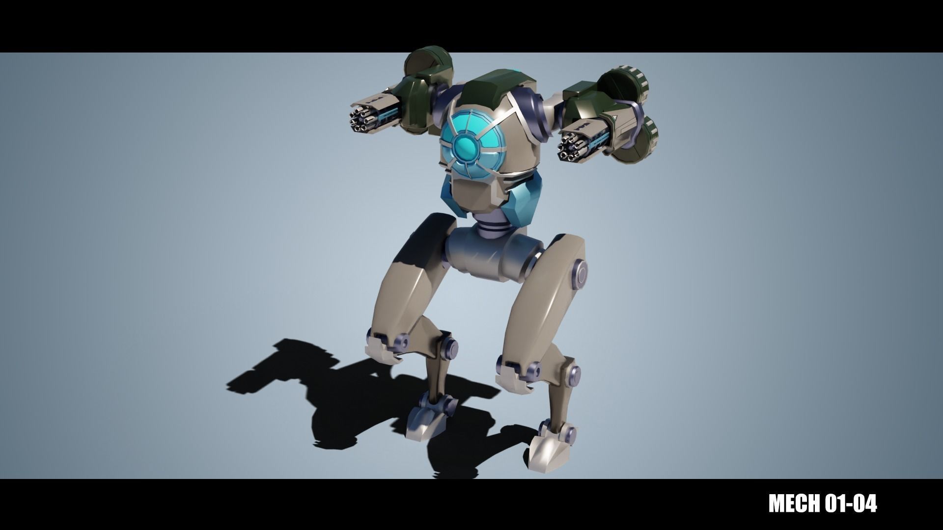 MECH 01-04 Low-poly 3D model_3