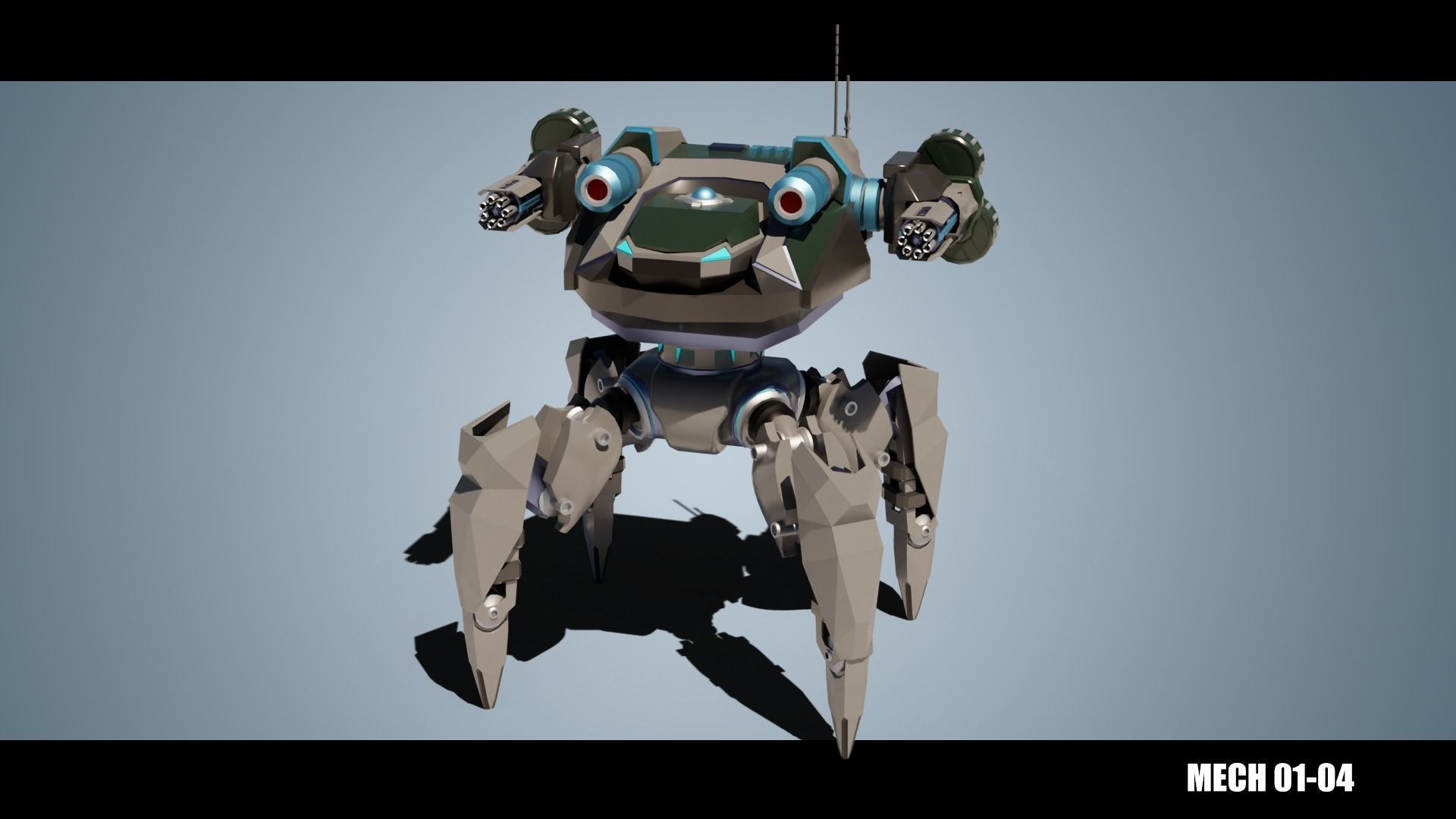 MECH 01-04 Low-poly 3D model_1