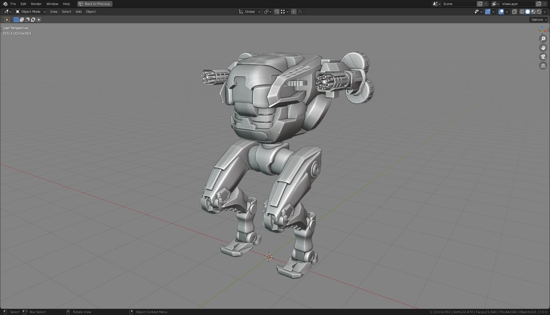 MECH 01-04 Low-poly 3D model_15