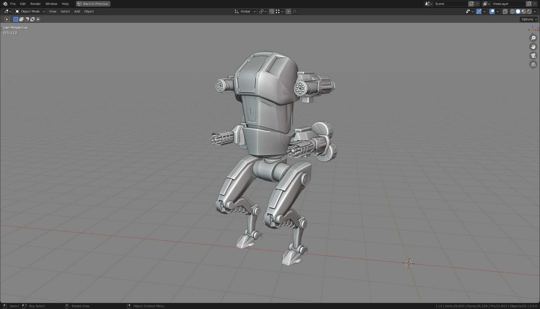 MECH 01-04 Low-poly 3D model_16