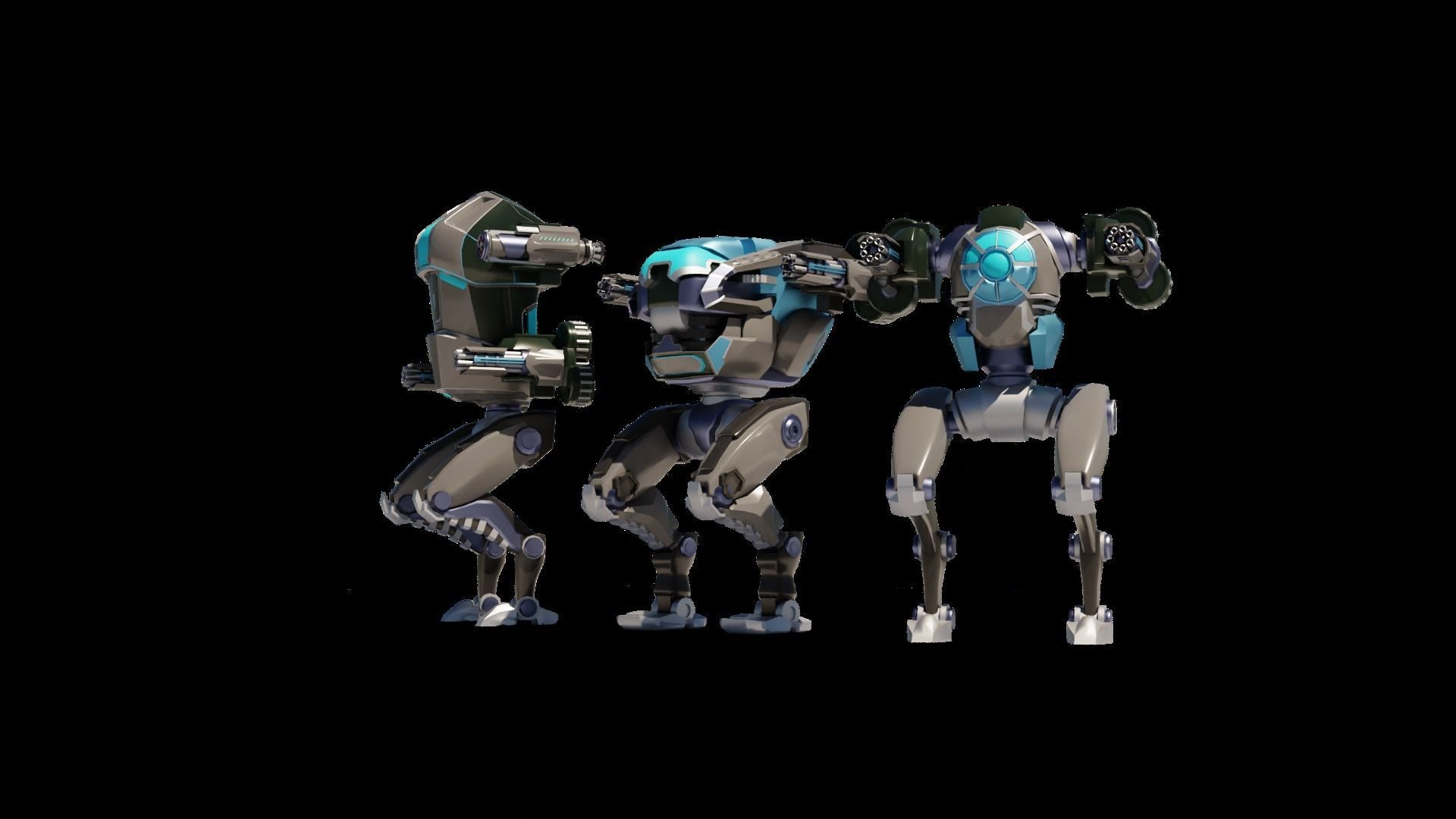 MECH 01-04 Low-poly 3D model_21