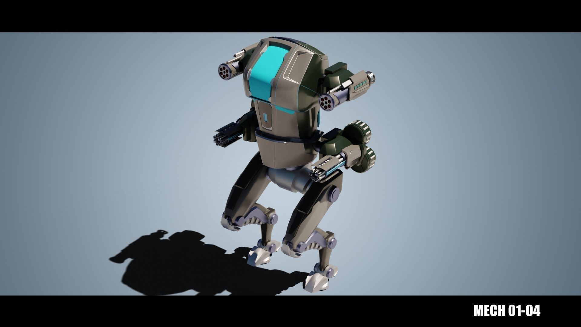 MECH 01-04 Low-poly 3D model_4