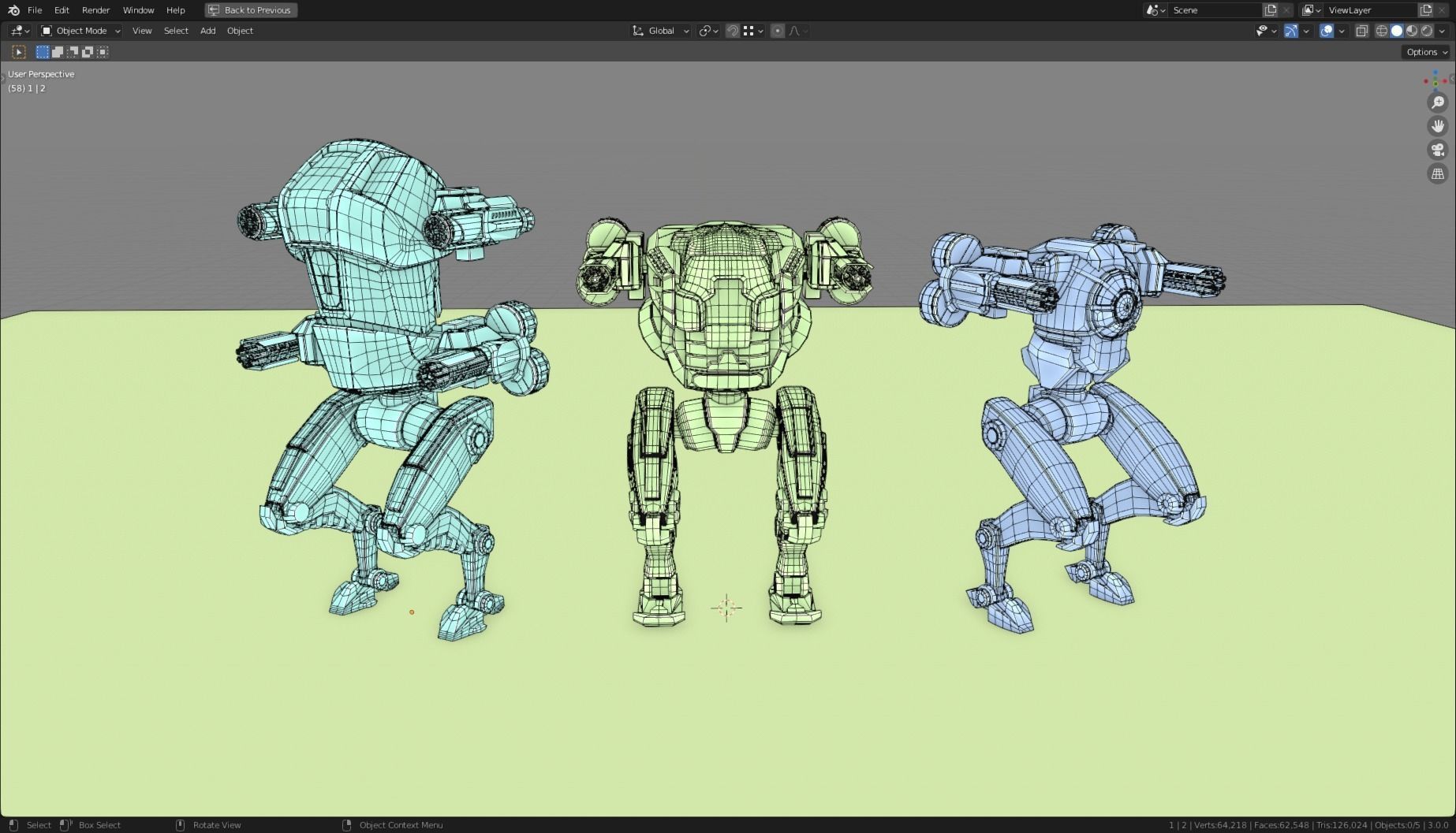 MECH 01-04 Low-poly 3D model_17