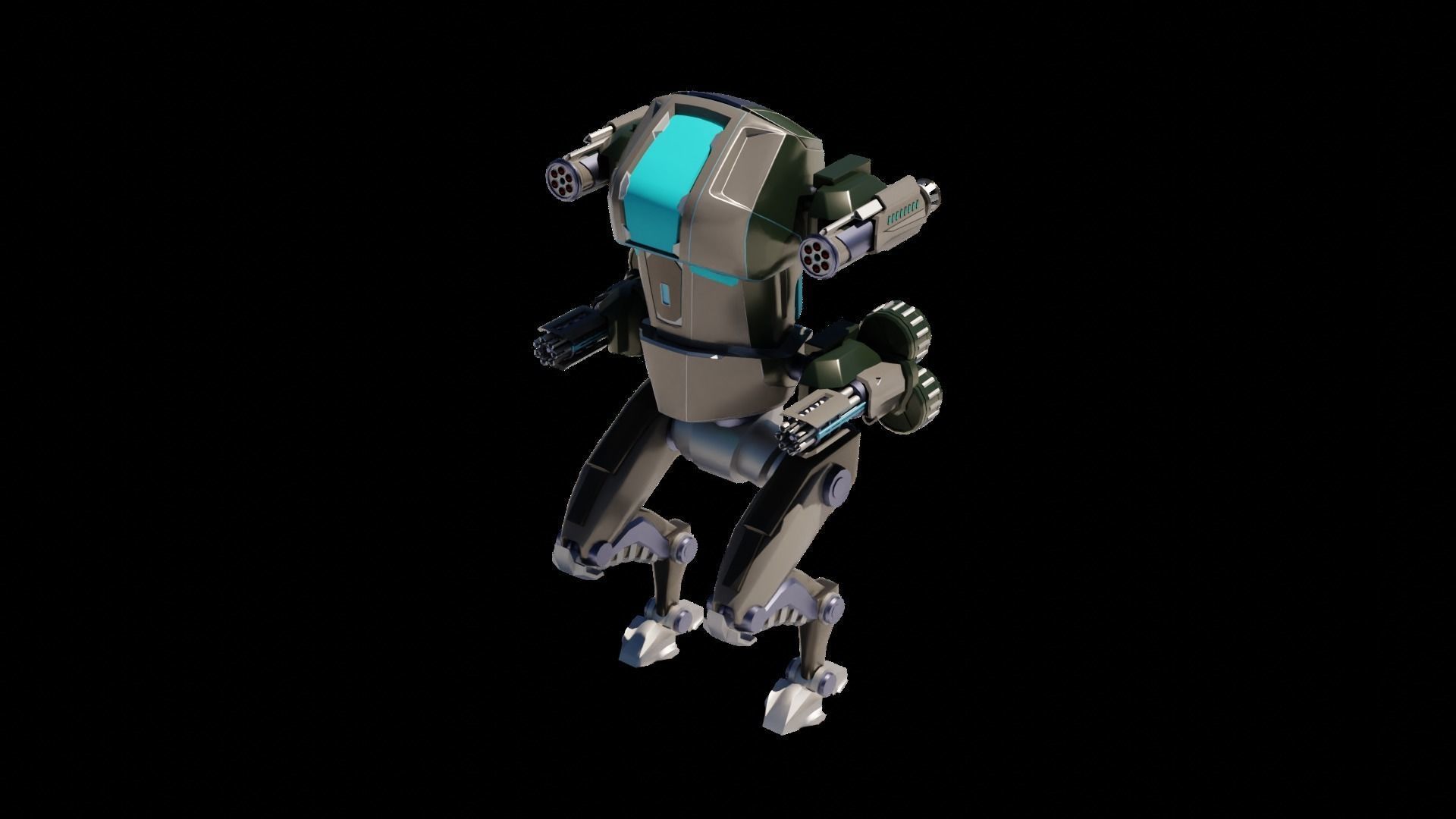 MECH 01-04 Low-poly 3D model_11