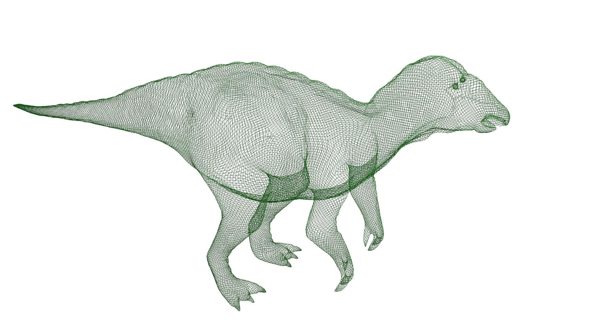 Iguanodon Dinosaur Low-poly 3D model_11