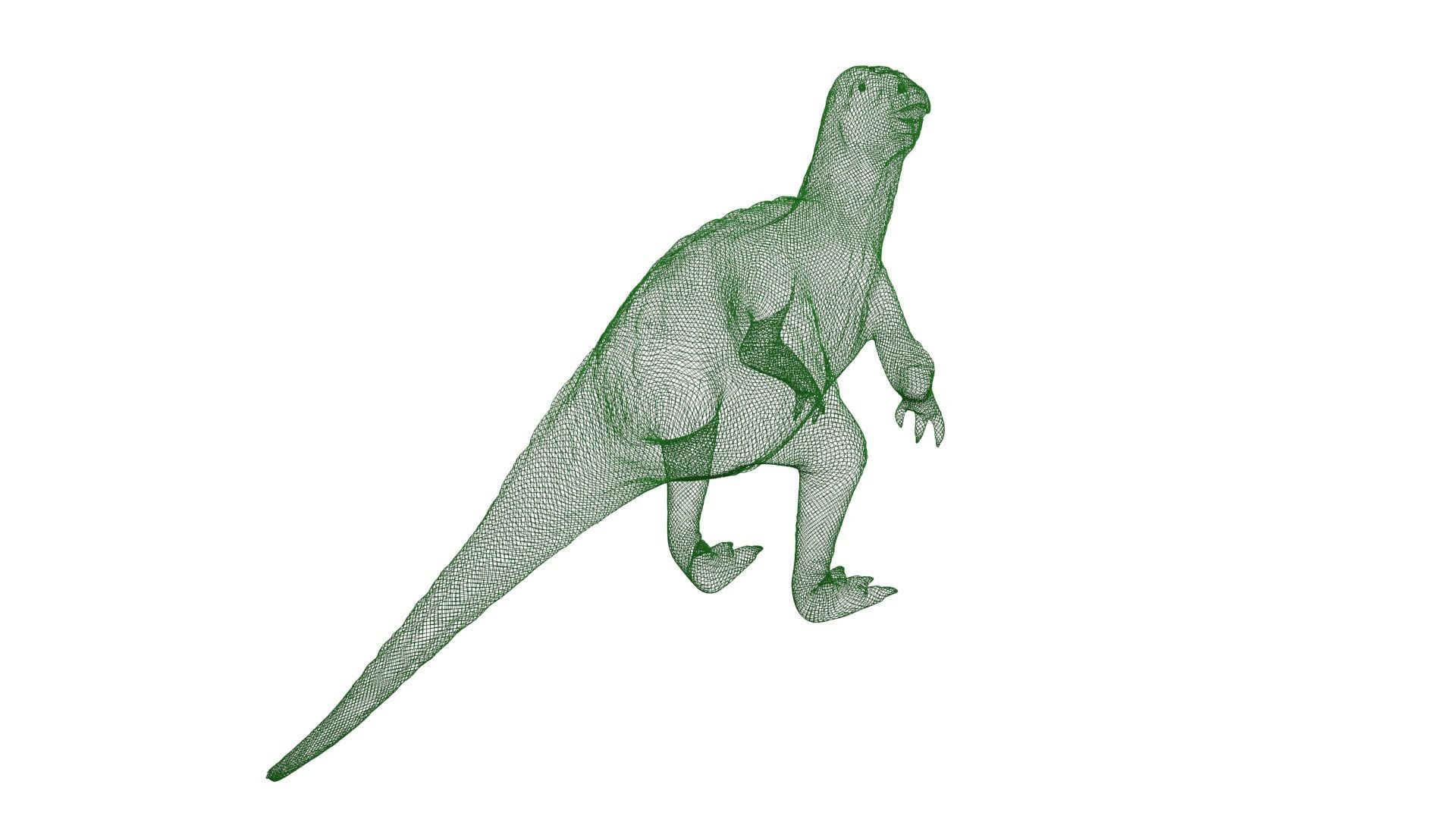 Iguanodon Dinosaur Low-poly 3D model_10