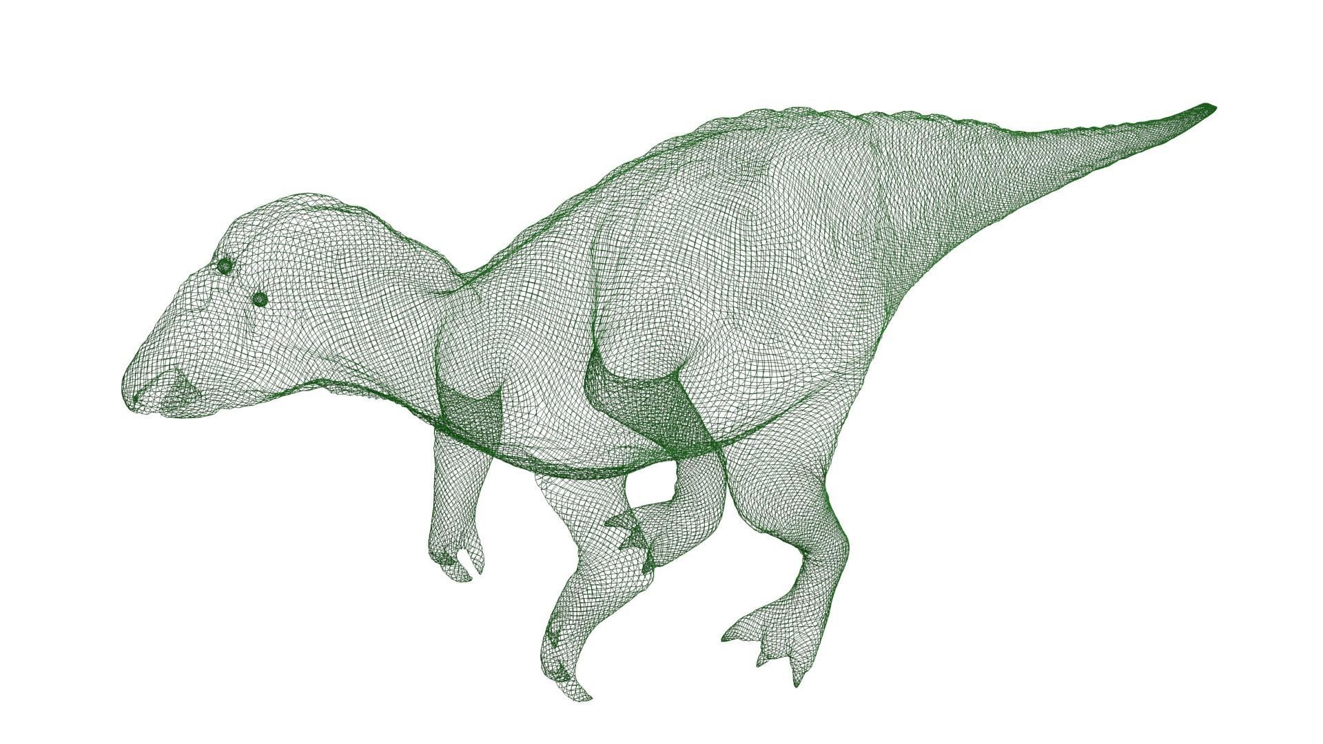 Iguanodon Dinosaur Low-poly 3D model_8