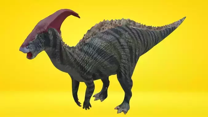 Parasourolophus Dinosaur Low-poly 3D model