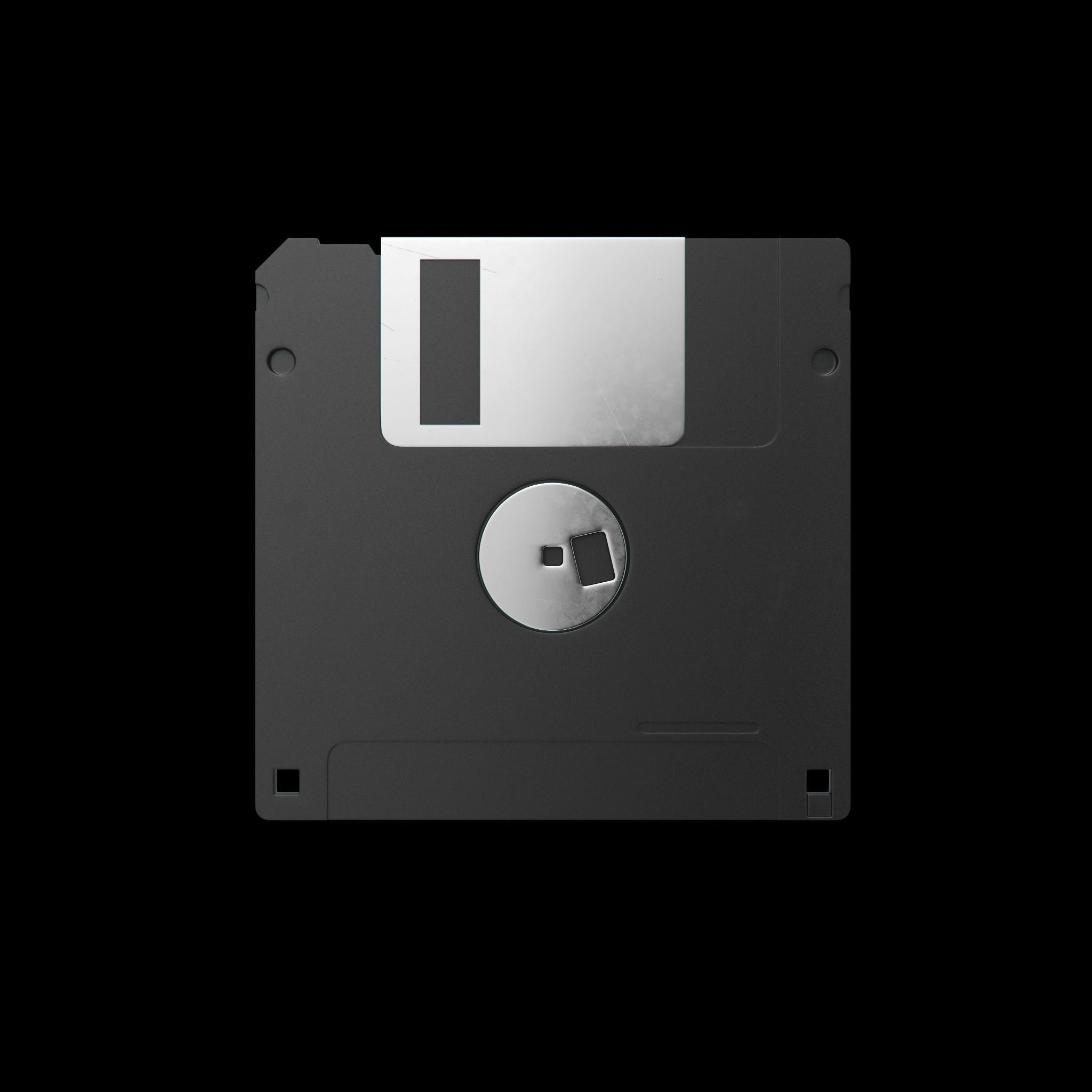 Floppy Disk 3D model_1