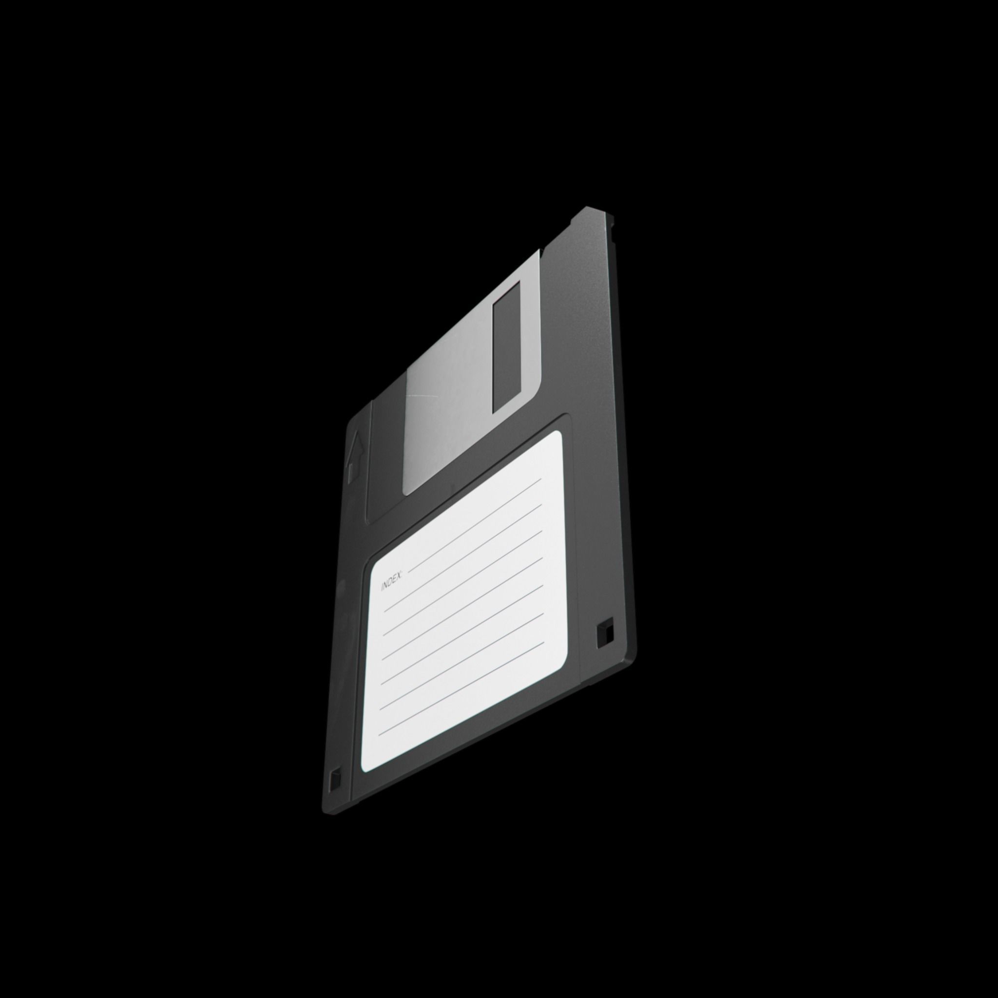 Floppy Disk 3D model_2
