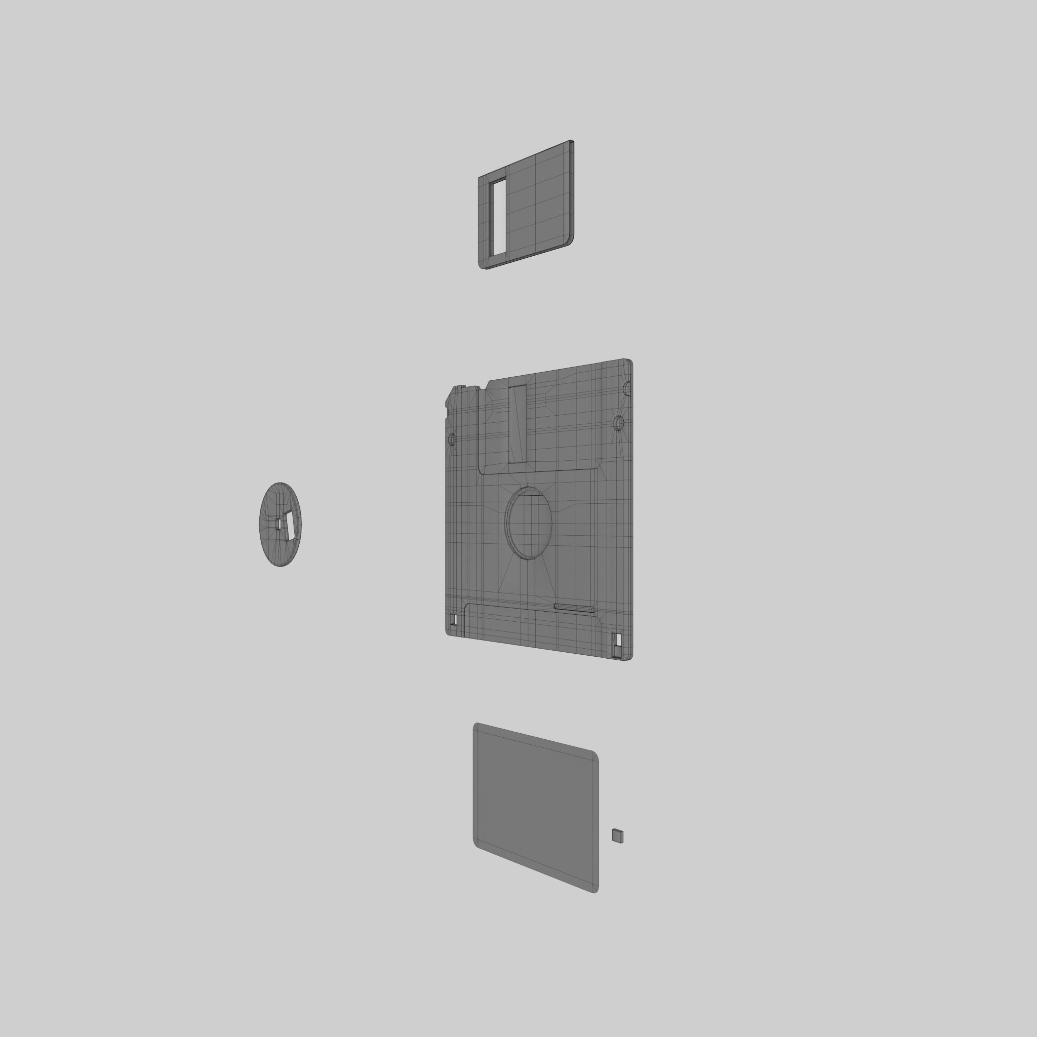 Floppy Disk 3D model_9