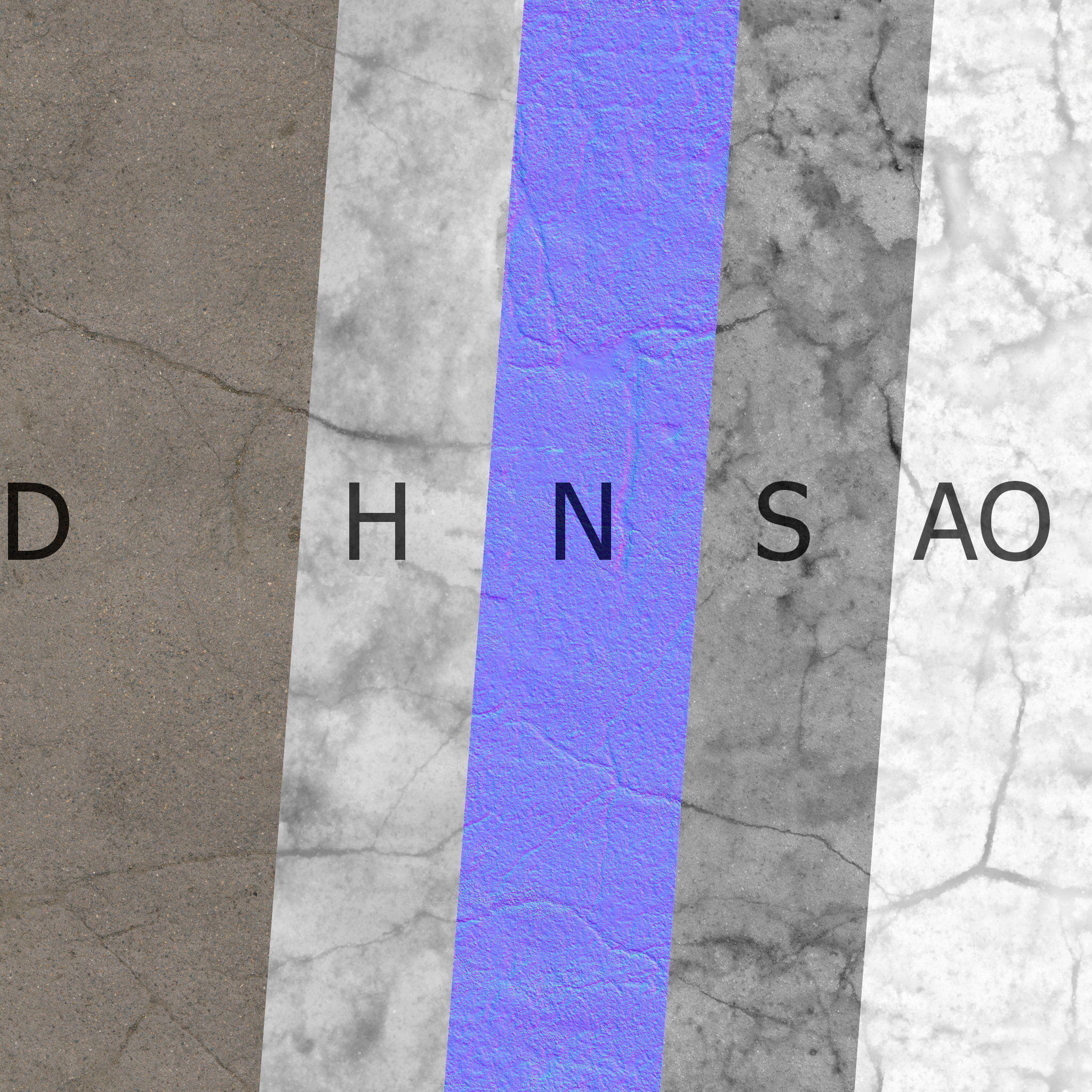  Wet asphalt material 05 4k seamless PBR 3D model_8