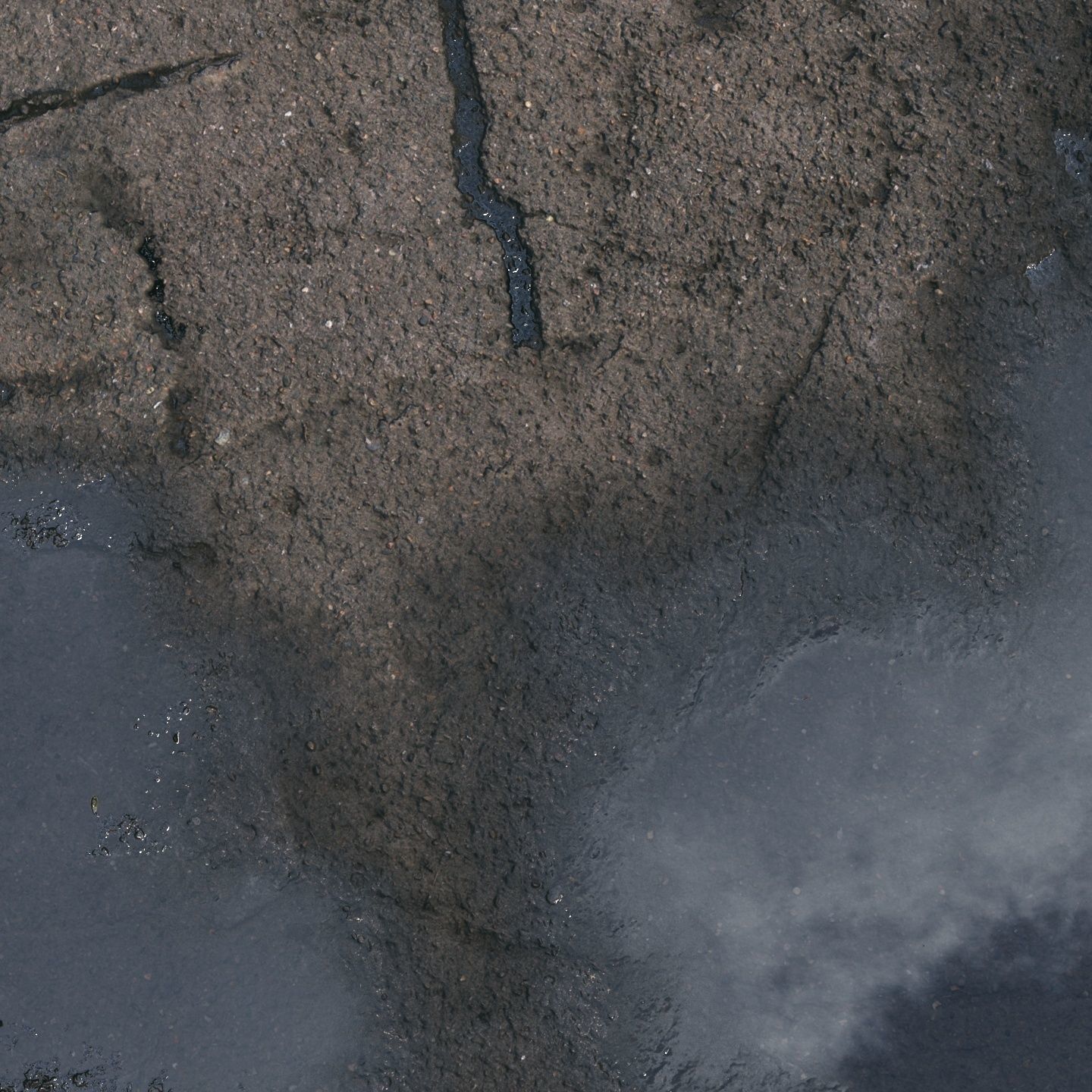  Wet asphalt material 05 4k seamless PBR 3D model_4