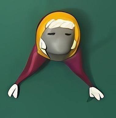 Sky game hair 3D print model