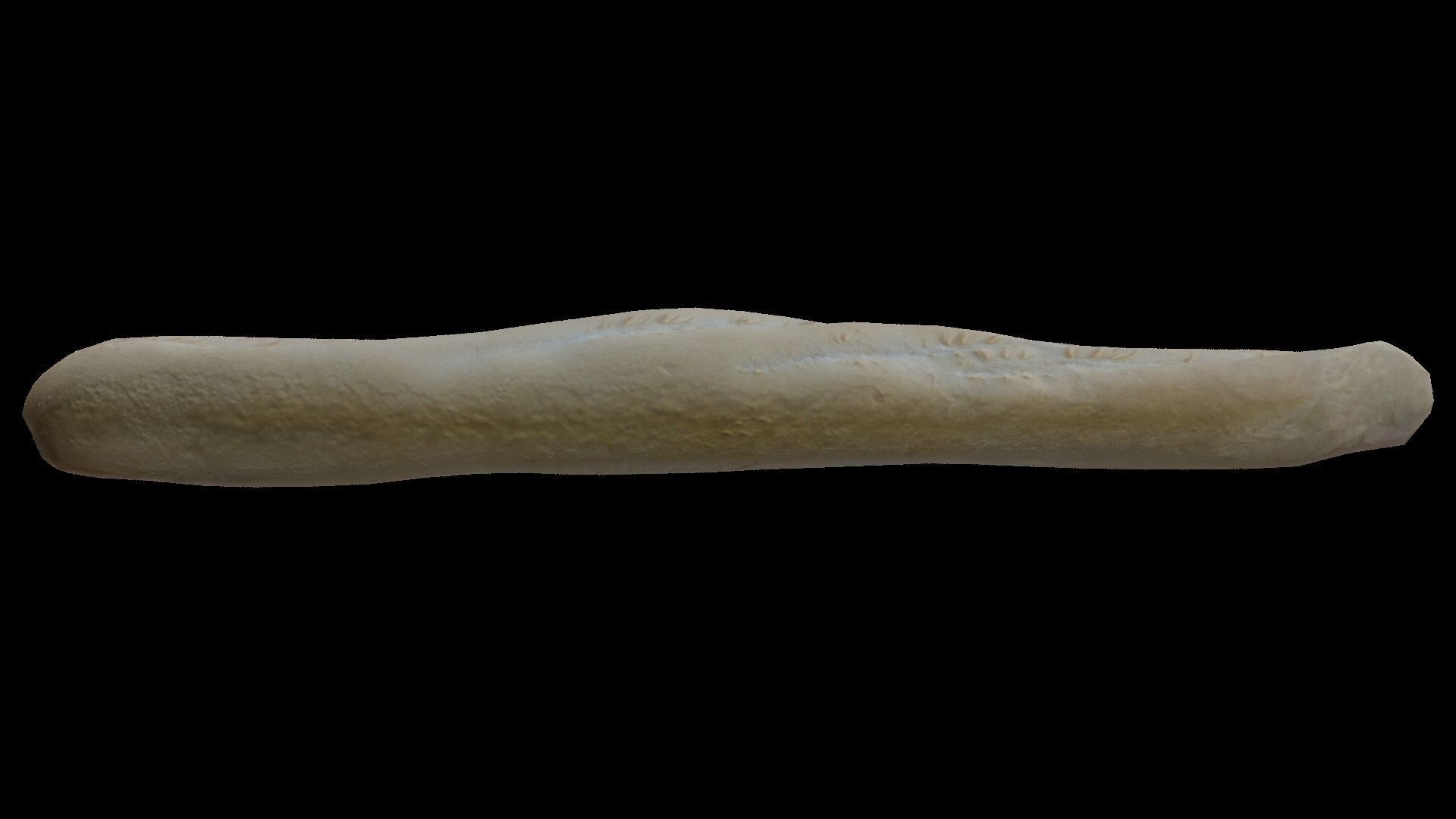 Baguette loaf of bread Low-poly 3D model_13