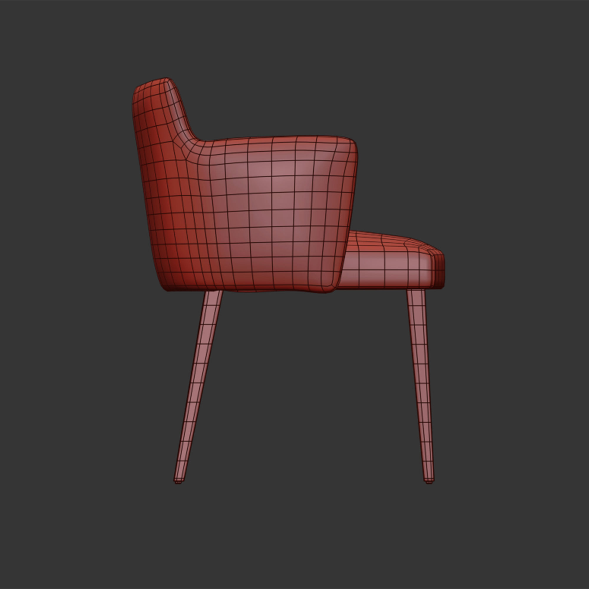 Cosmos Bridge chair by collinet-sieges 3D model_5