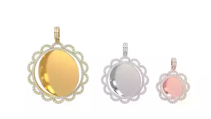 Picture pendant 1-2 inch N 84