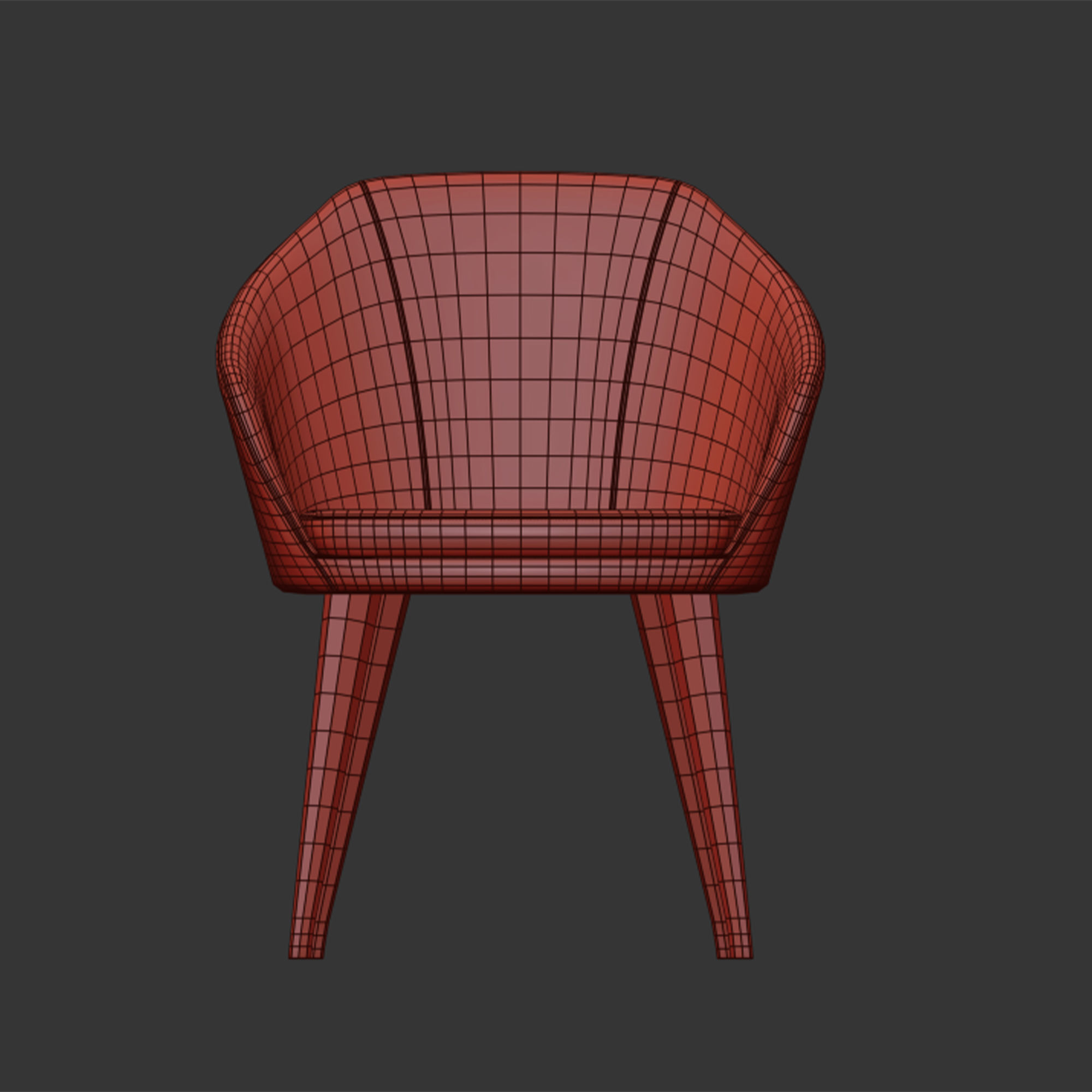 Gayac armchair by collinet-sieges 3D model_5