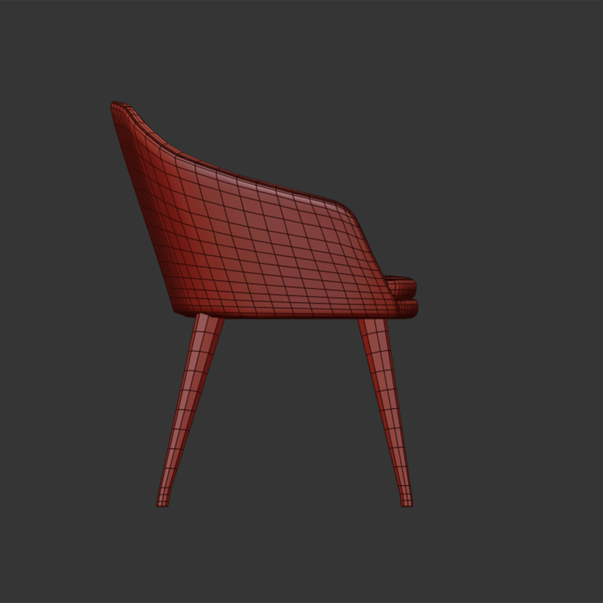 Gayac armchair by collinet-sieges 3D model_7