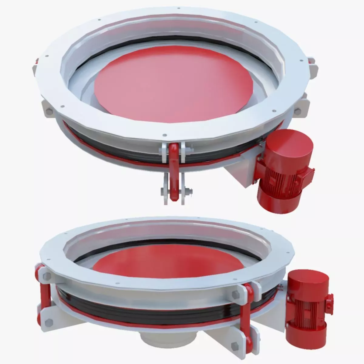 Rotoflow Silo Discharger - Wheat Grain Flour Milling Machine Low-poly 3D model_0