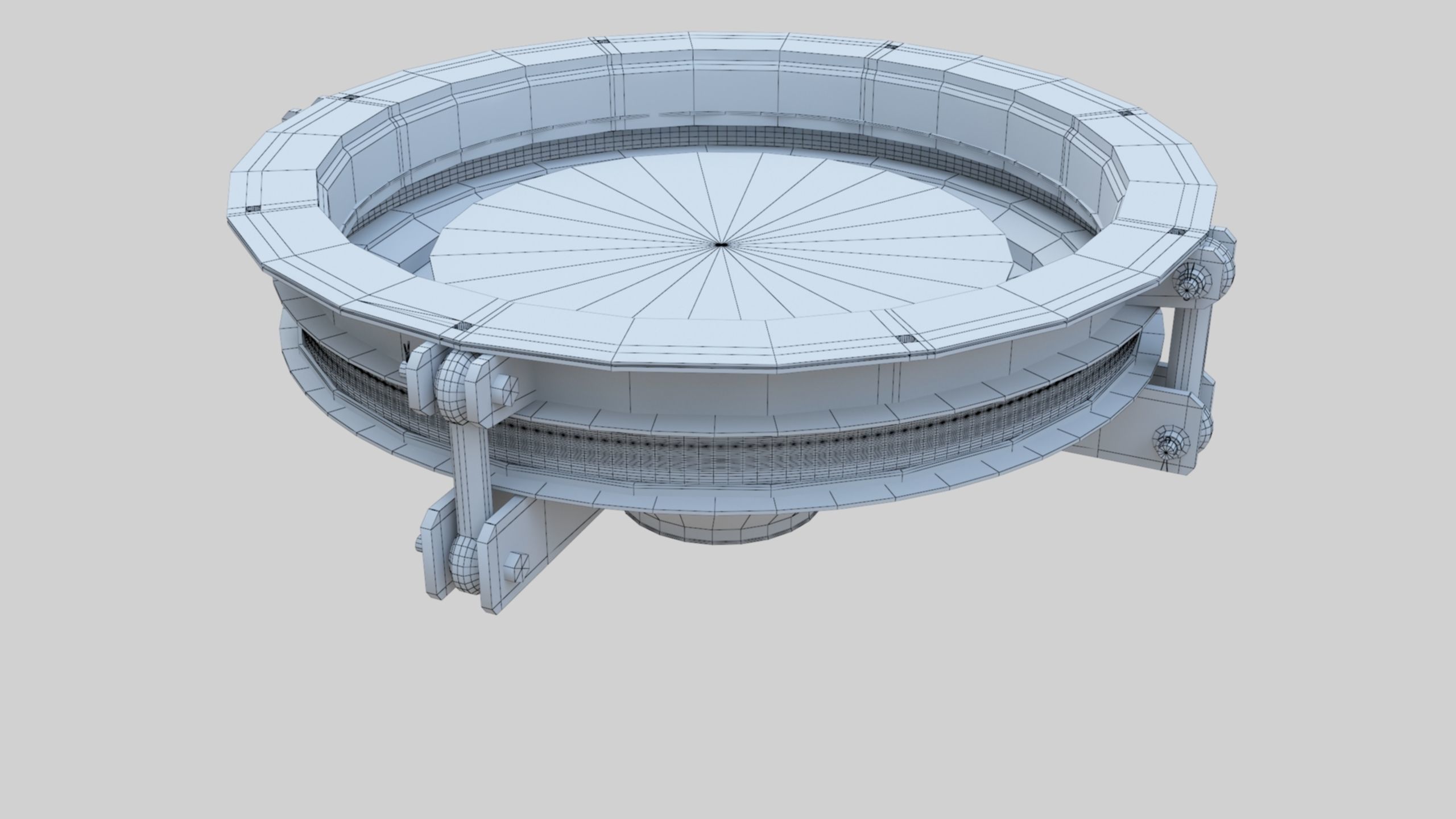 Rotoflow Silo Discharger - Wheat Grain Flour Milling Machine Low-poly 3D model_26