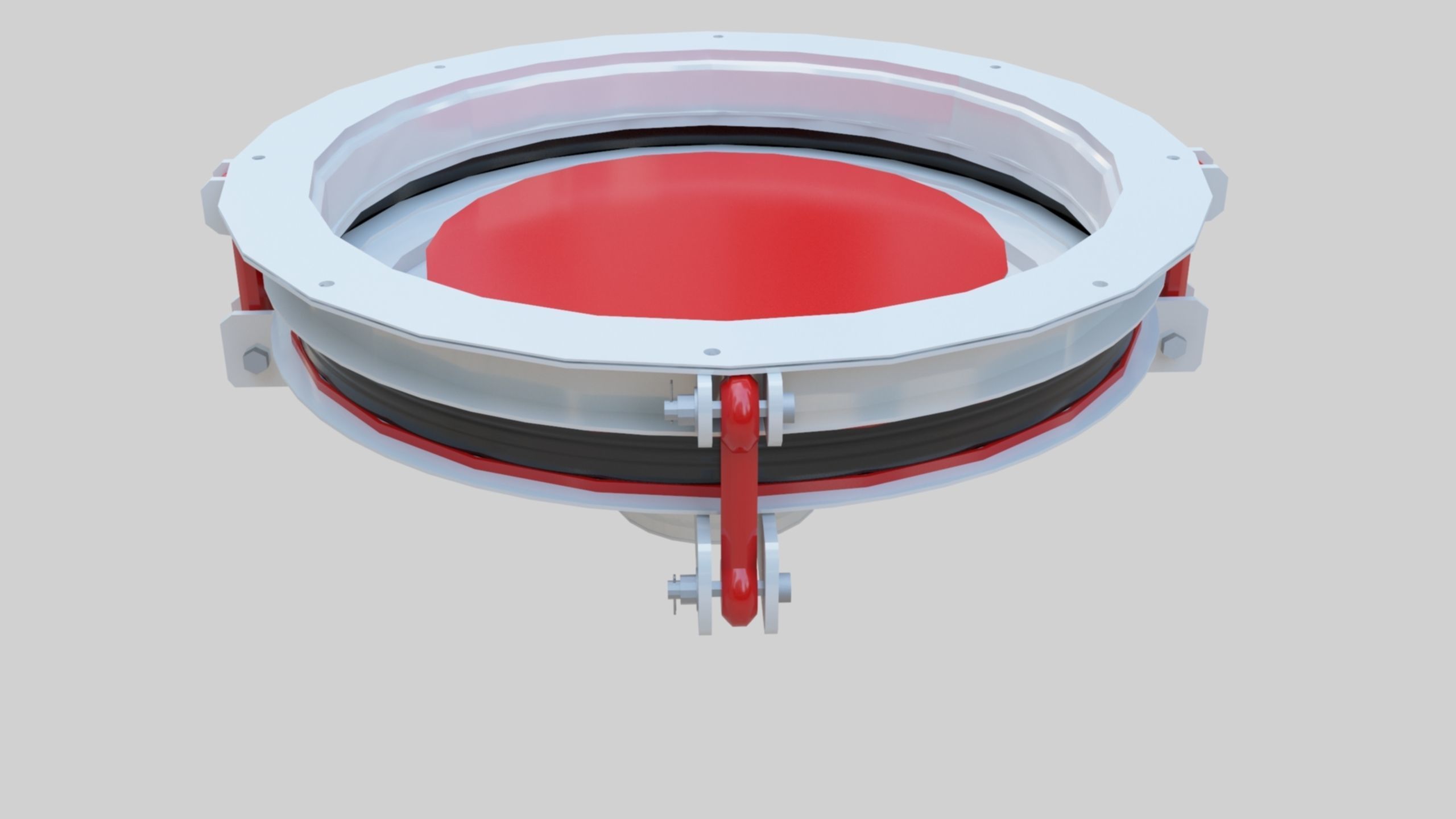 Rotoflow Silo Discharger - Wheat Grain Flour Milling Machine Low-poly 3D model_16