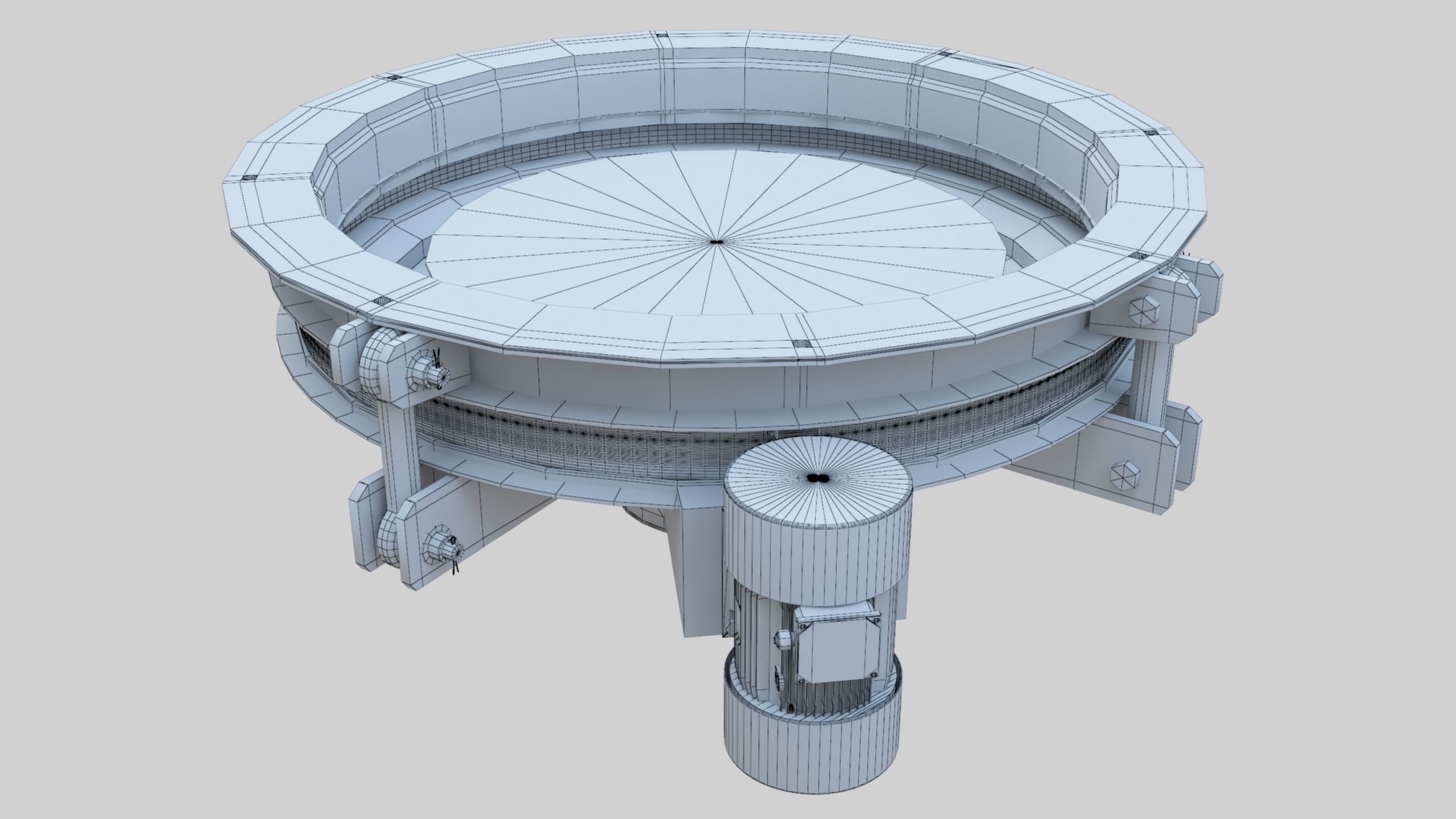 Rotoflow Silo Discharger - Wheat Grain Flour Milling Machine Low-poly 3D model_8