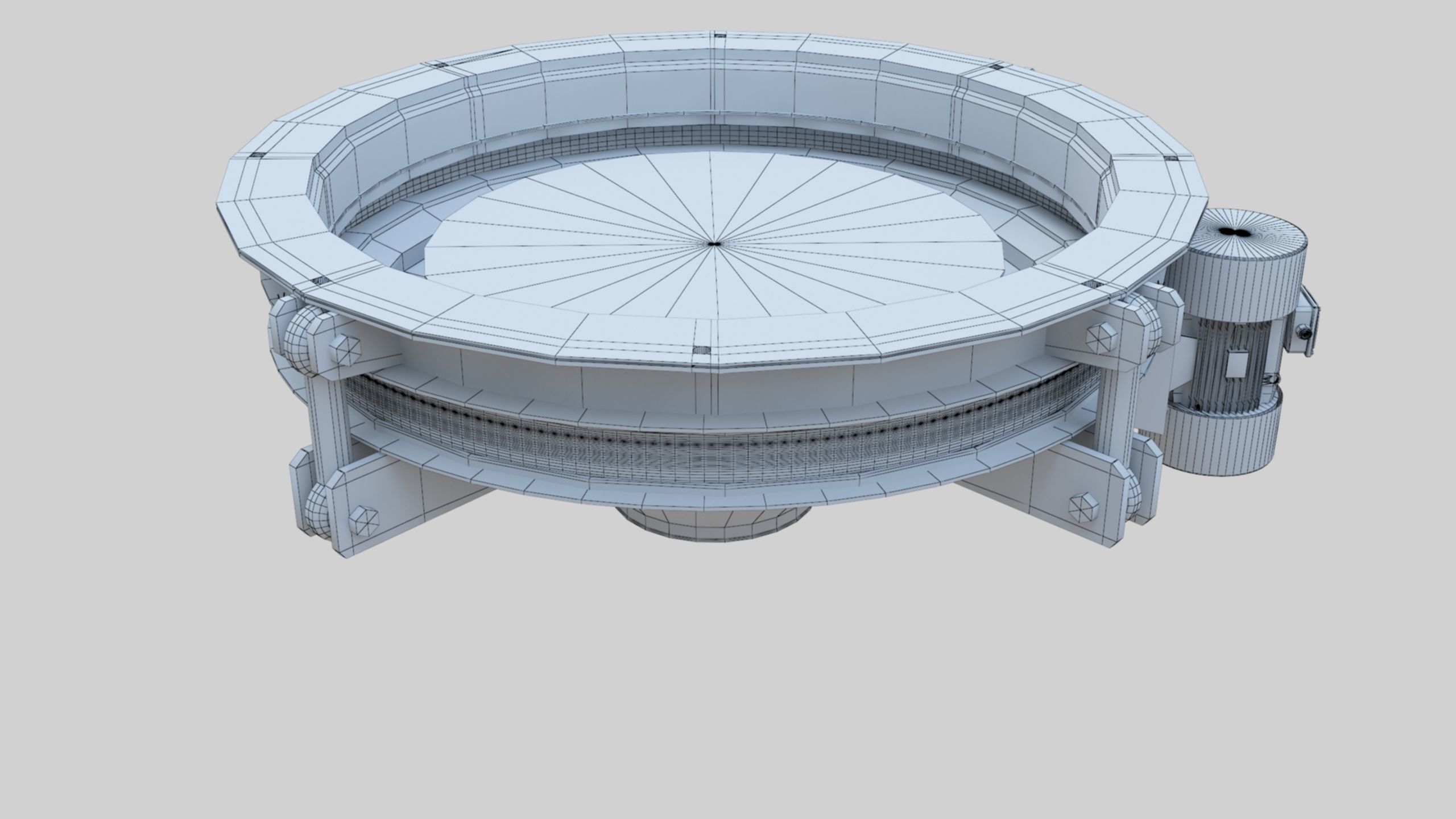 Rotoflow Silo Discharger - Wheat Grain Flour Milling Machine Low-poly 3D model_30