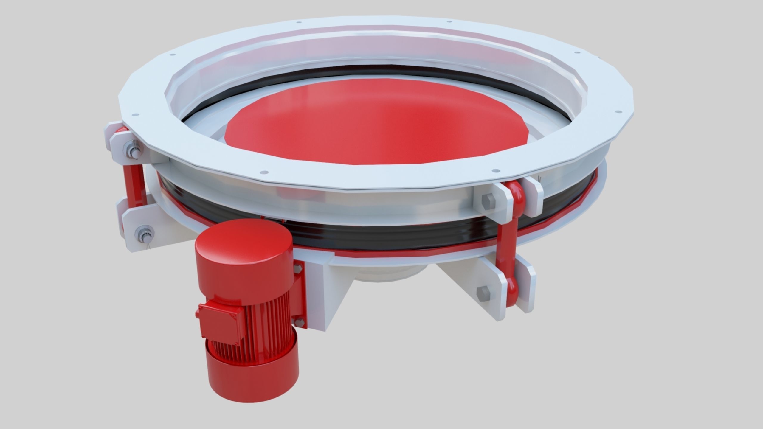 Rotoflow Silo Discharger - Wheat Grain Flour Milling Machine Low-poly 3D model_4