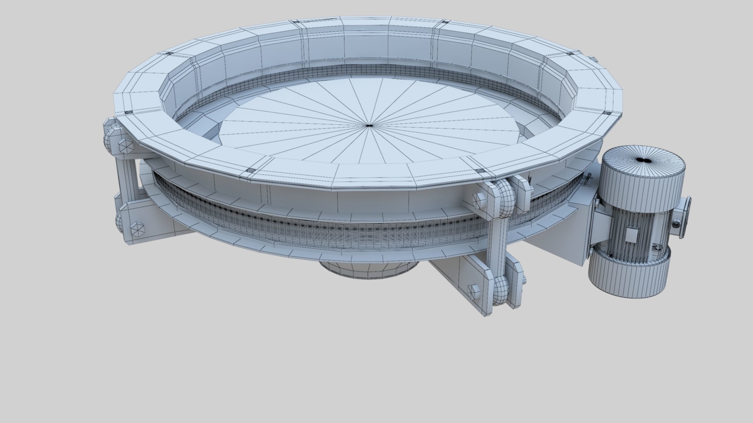 Rotoflow Silo Discharger - Wheat Grain Flour Milling Machine Low-poly 3D model_24