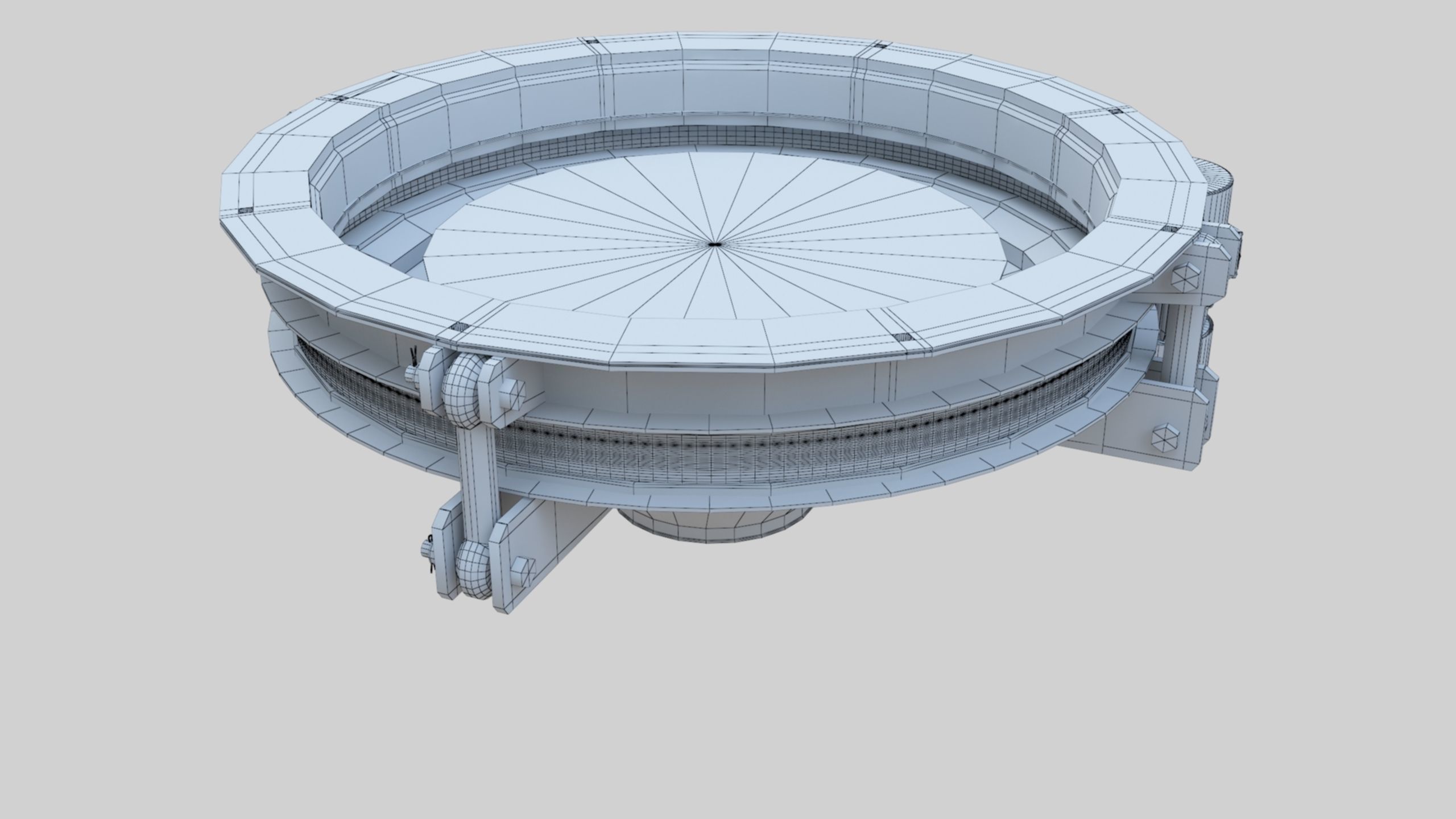 Rotoflow Silo Discharger - Wheat Grain Flour Milling Machine Low-poly 3D model_31