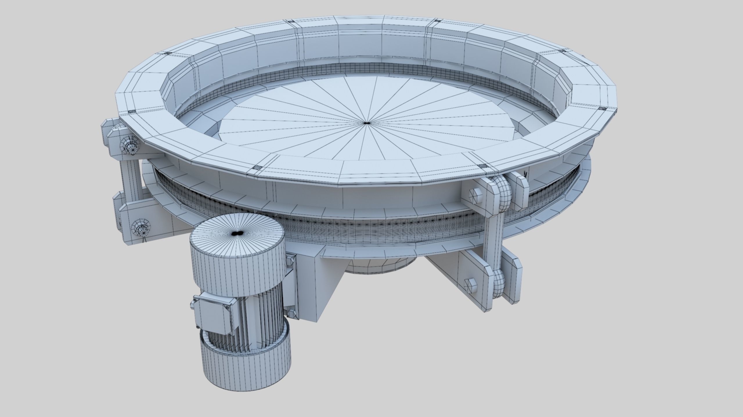 Rotoflow Silo Discharger - Wheat Grain Flour Milling Machine Low-poly 3D model_9