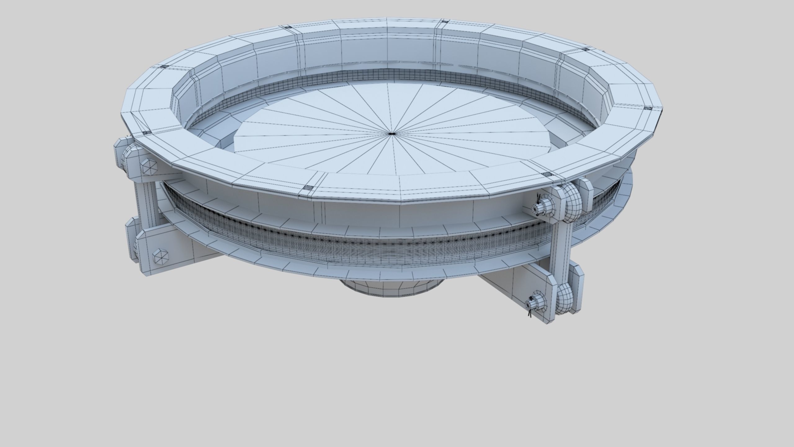 Rotoflow Silo Discharger - Wheat Grain Flour Milling Machine Low-poly 3D model_27