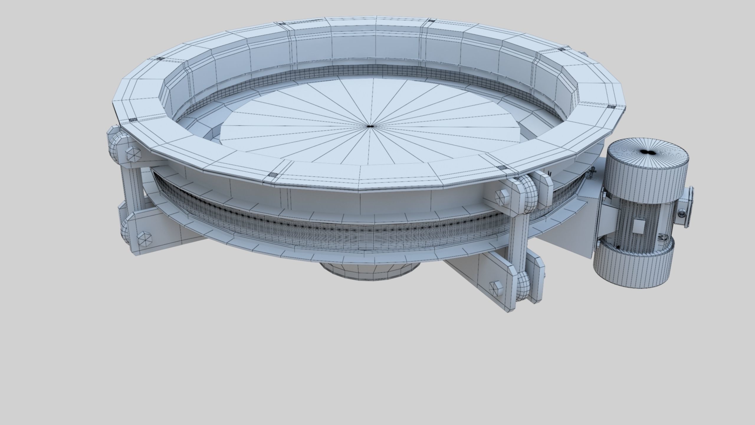 Rotoflow Silo Discharger - Wheat Grain Flour Milling Machine Low-poly 3D model_33