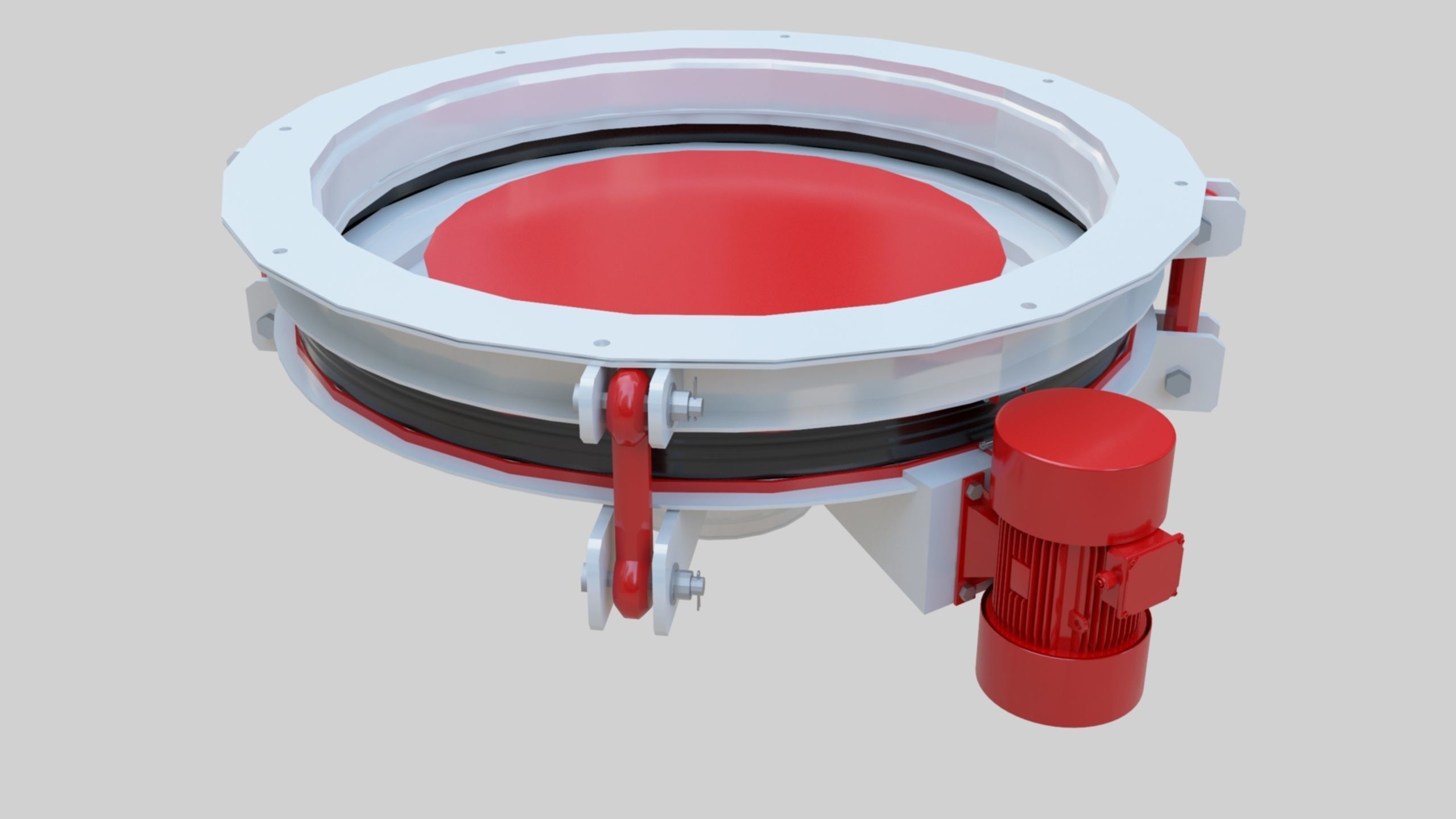 Rotoflow Silo Discharger - Wheat Grain Flour Milling Machine Low-poly 3D model_2