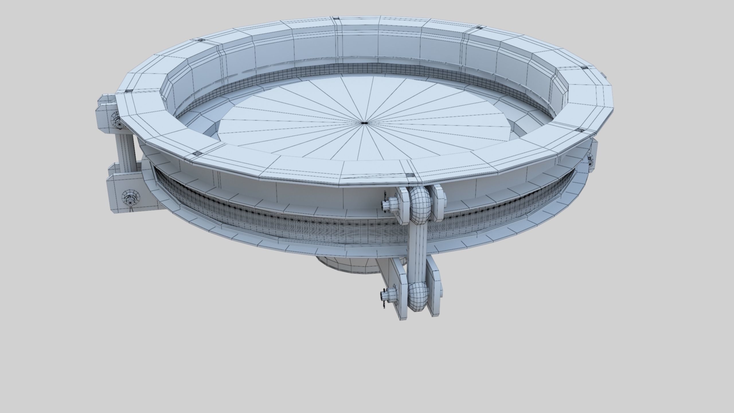 Rotoflow Silo Discharger - Wheat Grain Flour Milling Machine Low-poly 3D model_23