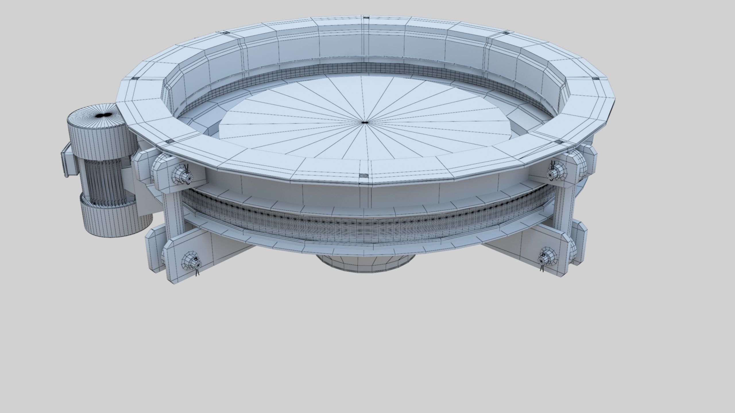 Rotoflow Silo Discharger - Wheat Grain Flour Milling Machine Low-poly 3D model_25