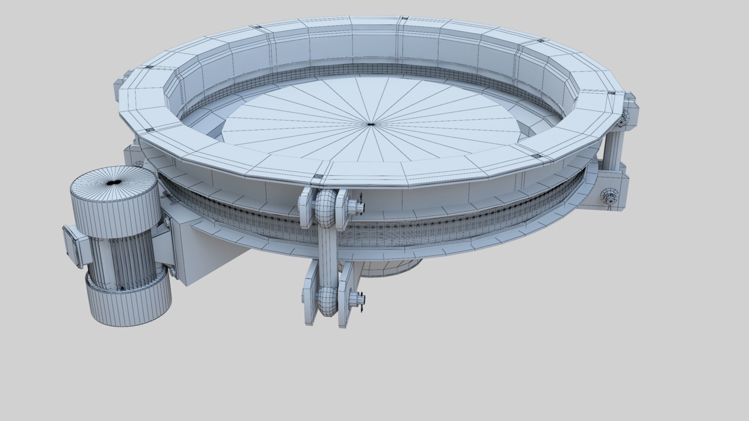Rotoflow Silo Discharger - Wheat Grain Flour Milling Machine Low-poly 3D model_10