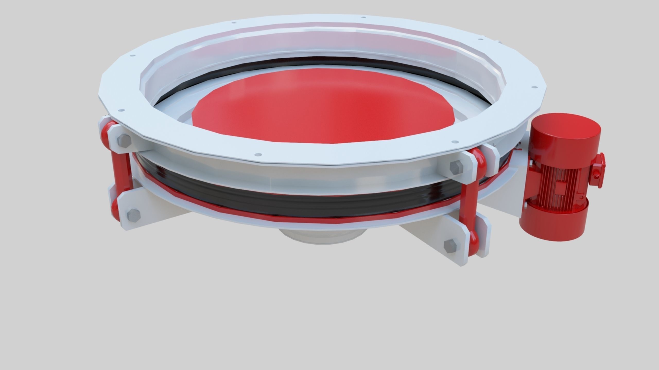 Rotoflow Silo Discharger - Wheat Grain Flour Milling Machine Low-poly 3D model_19