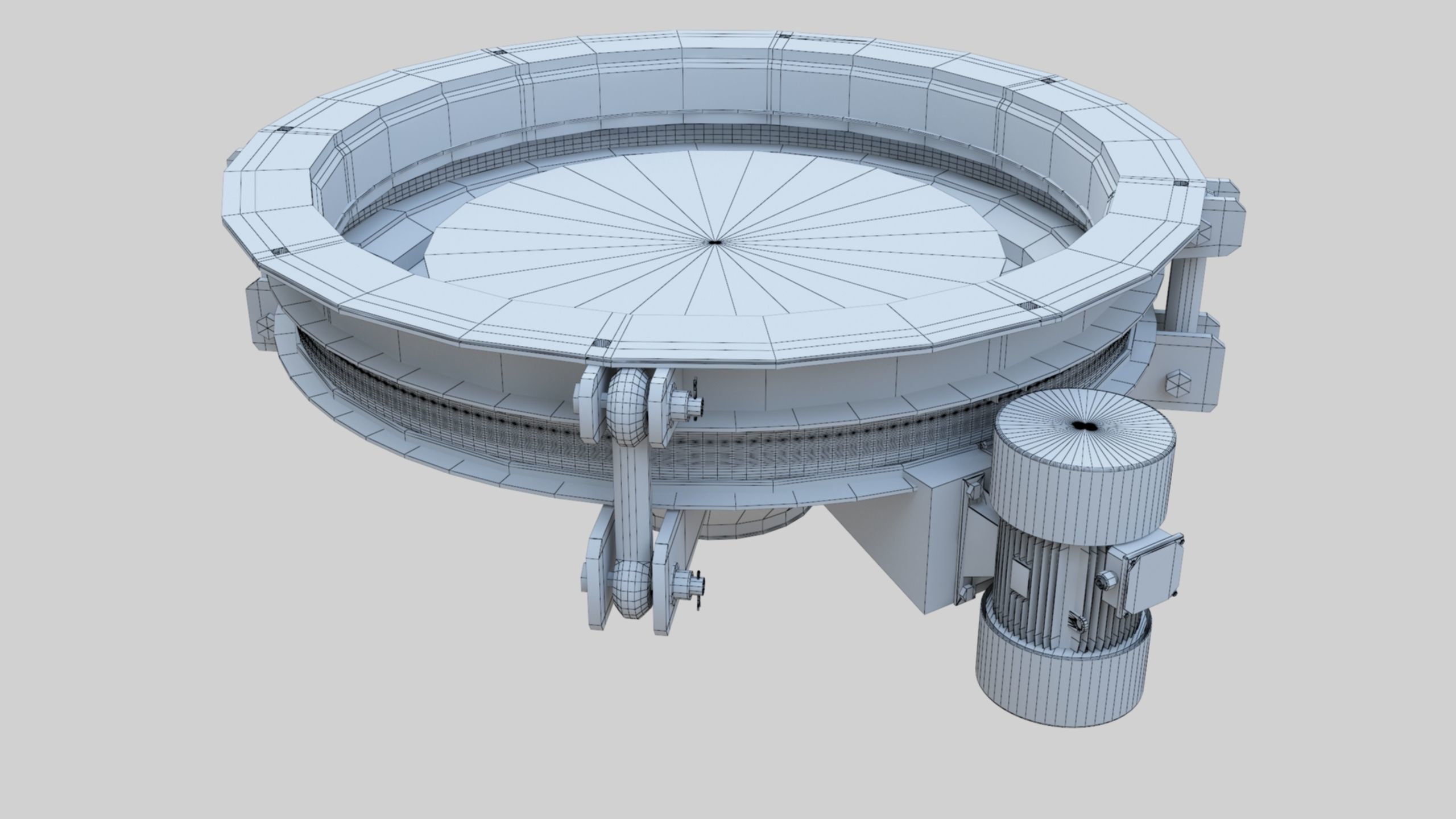 Rotoflow Silo Discharger - Wheat Grain Flour Milling Machine Low-poly 3D model_7