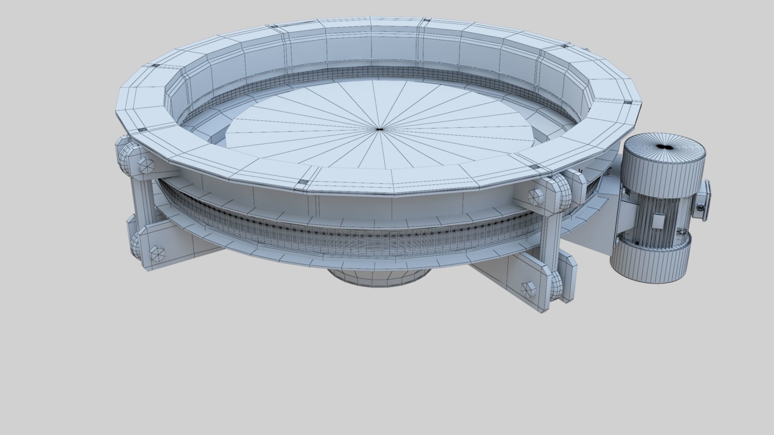 Rotoflow Silo Discharger - Wheat Grain Flour Milling Machine Low-poly 3D model_34