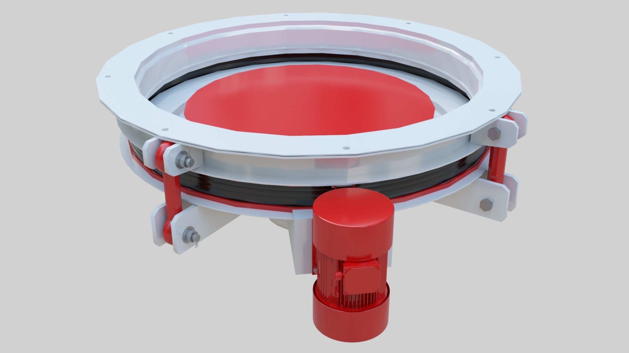 Rotoflow Silo Discharger - Wheat Grain Flour Milling Machine Low-poly 3D model_3