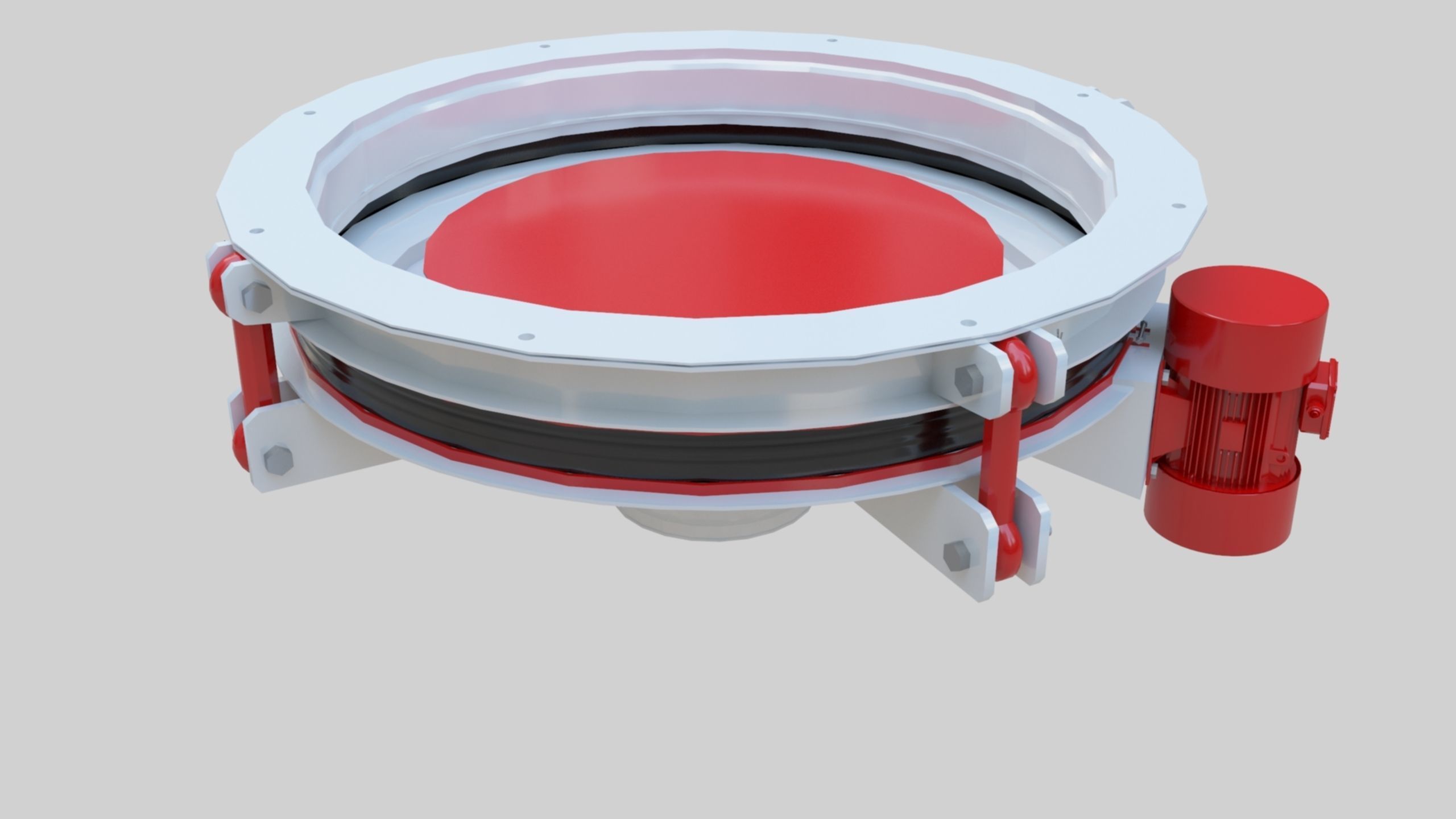 Rotoflow Silo Discharger - Wheat Grain Flour Milling Machine Low-poly 3D model_29