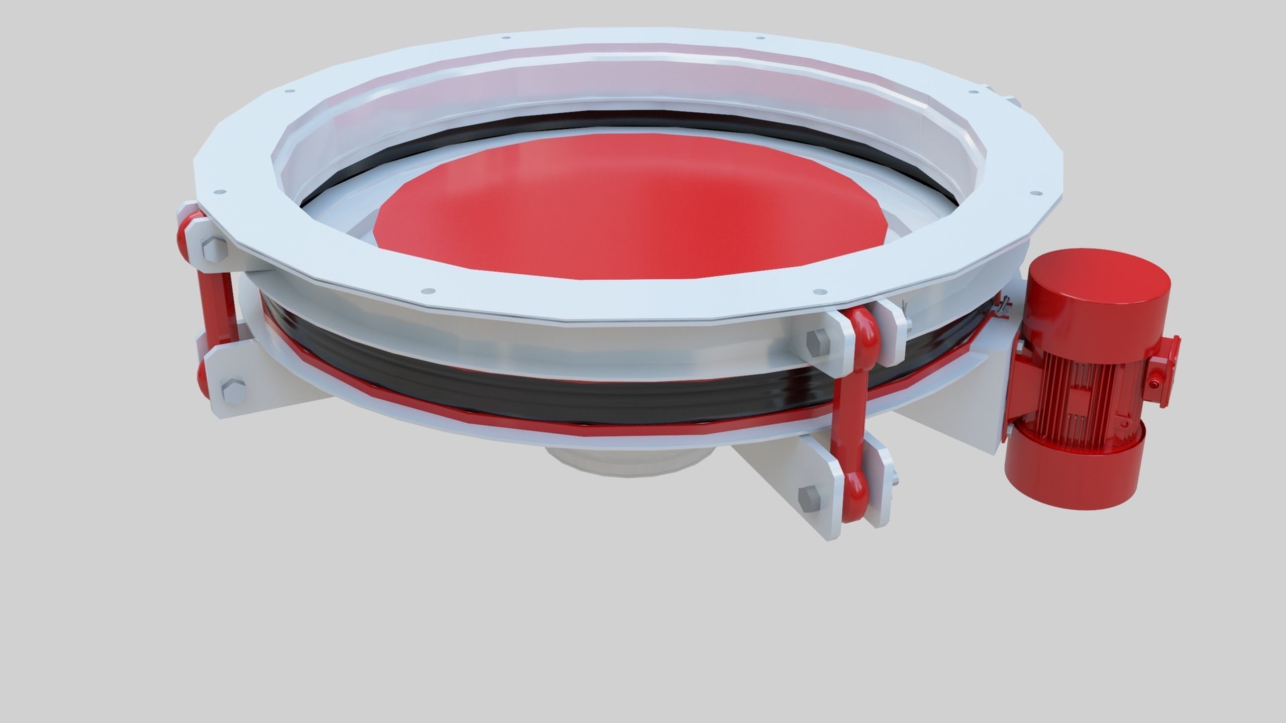 Rotoflow Silo Discharger - Wheat Grain Flour Milling Machine Low-poly 3D model_32