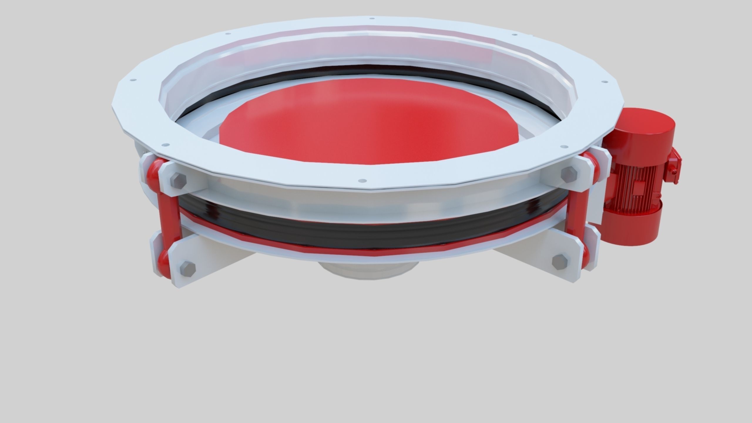 Rotoflow Silo Discharger - Wheat Grain Flour Milling Machine Low-poly 3D model_18