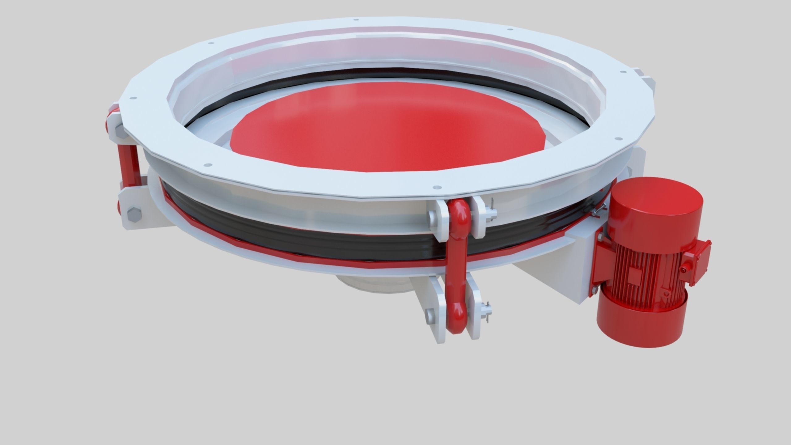 Rotoflow Silo Discharger - Wheat Grain Flour Milling Machine Low-poly 3D model_1