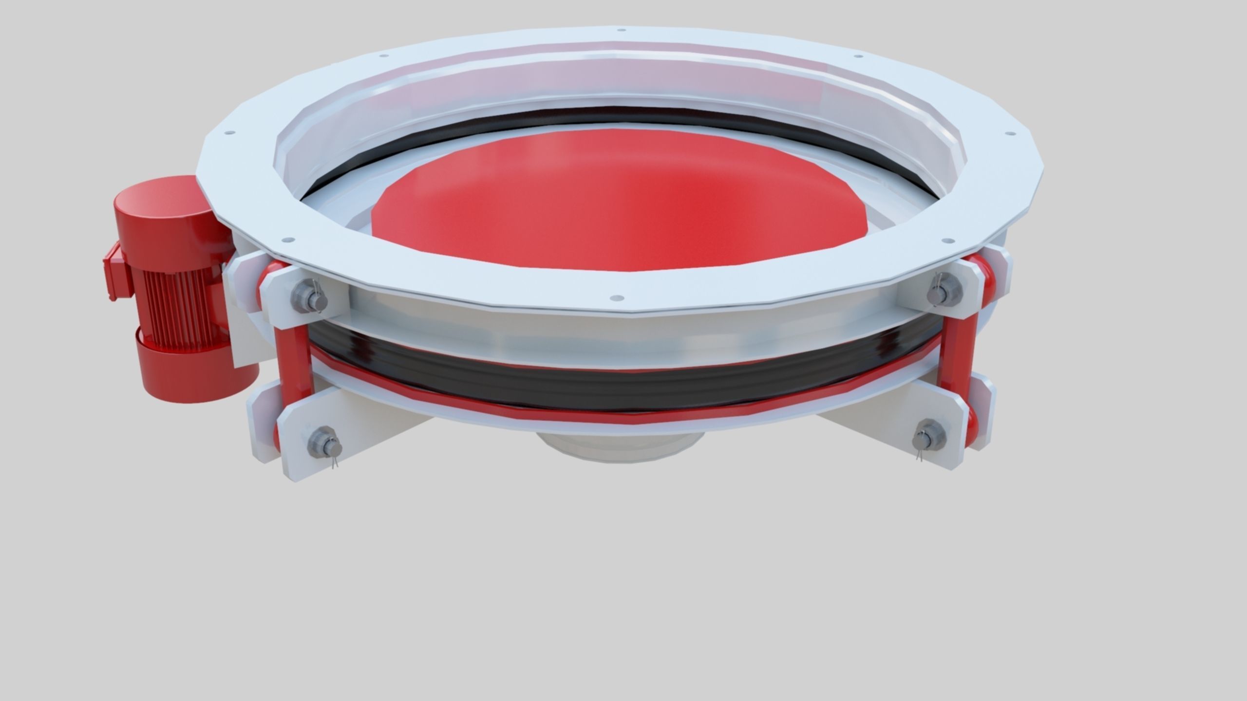 Rotoflow Silo Discharger - Wheat Grain Flour Milling Machine Low-poly 3D model_14