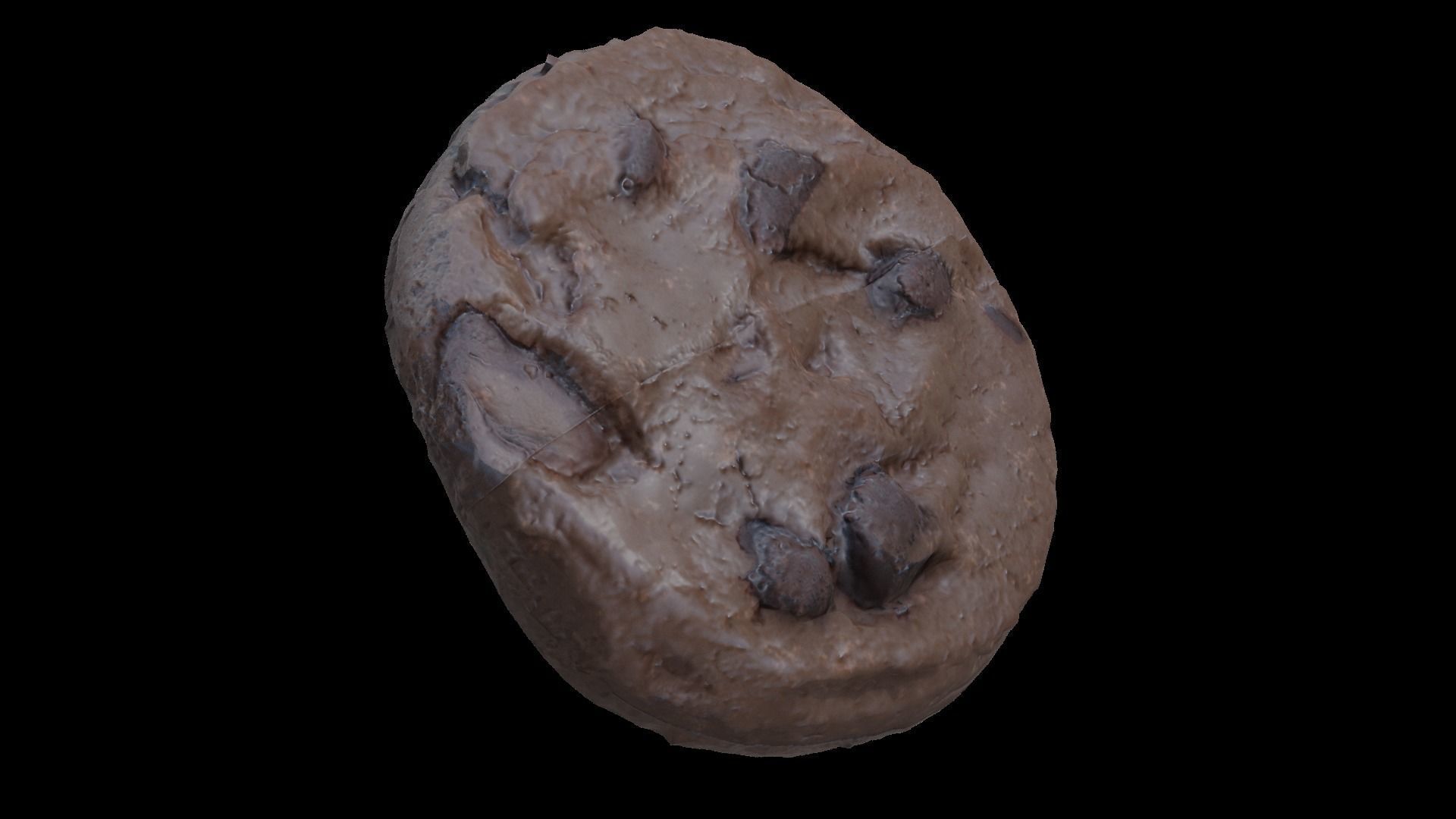 Chocolate Cookie Low-poly 3D model_15