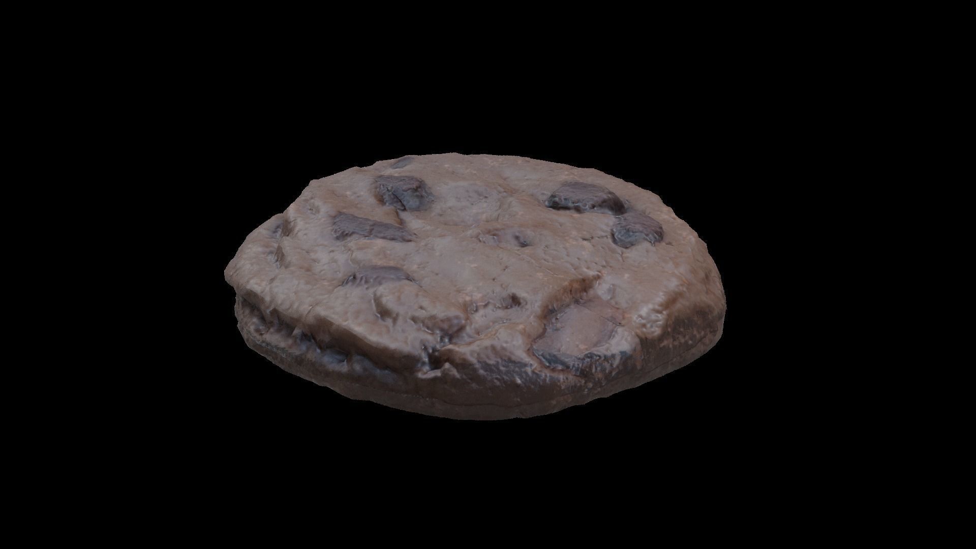 Chocolate Cookie Low-poly 3D model_7