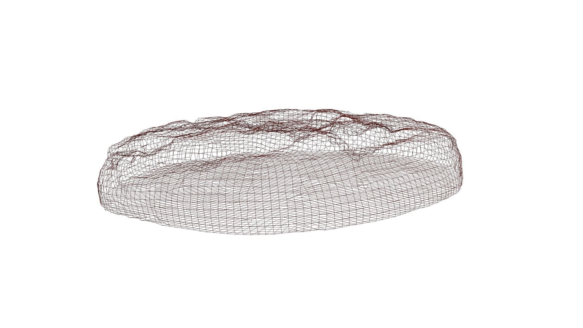 Chocolate Cookie Low-poly 3D model_6